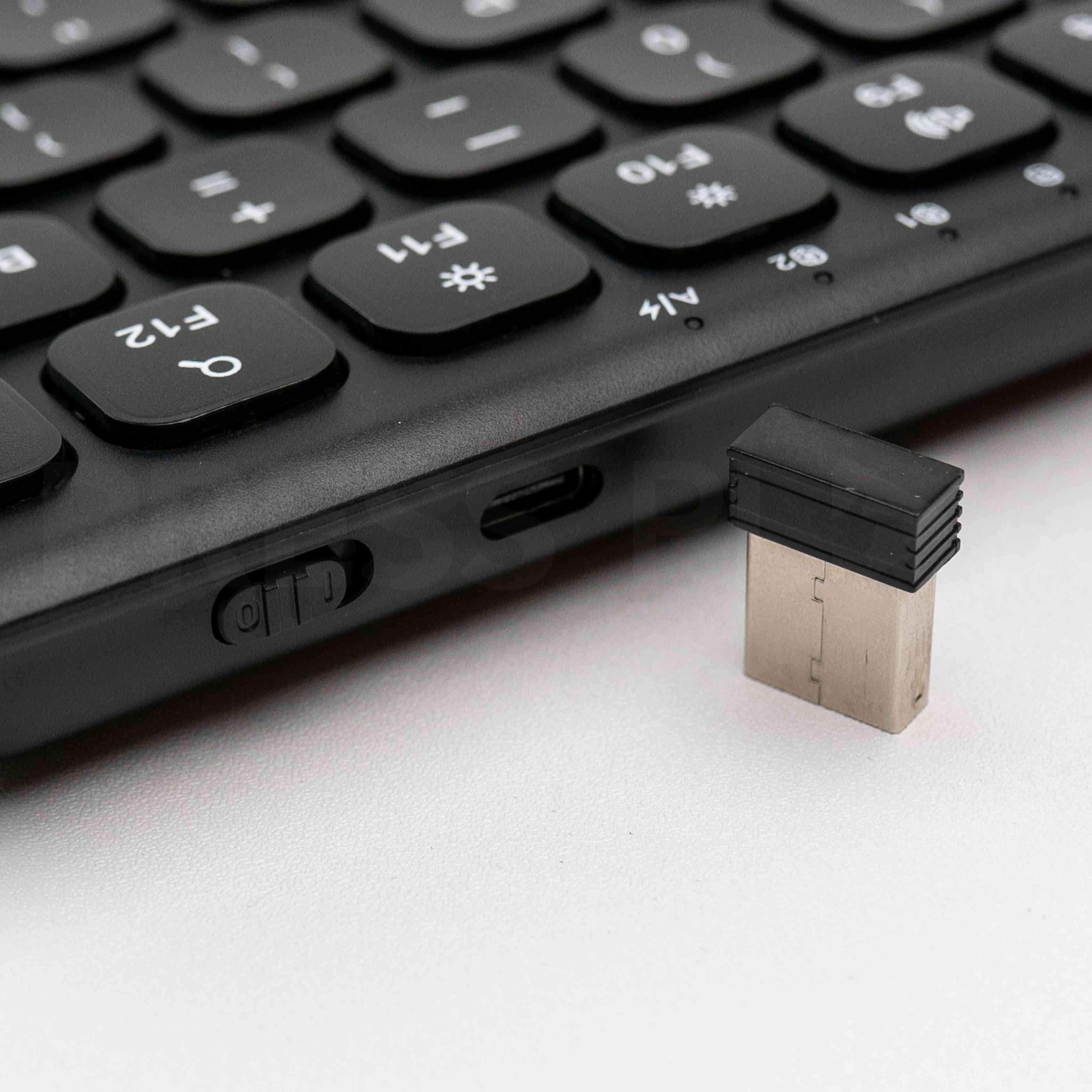 AirKeys Wireless Compact Keyboard Bluetooth 2.4G Dongle by Press Play - Image 4
