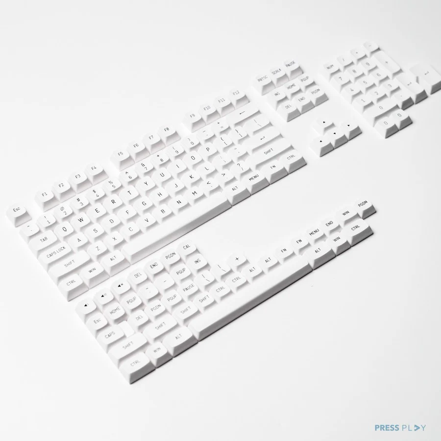 BoW Black on White CSA Profile Doubleshot PBT Keycaps - Image 7