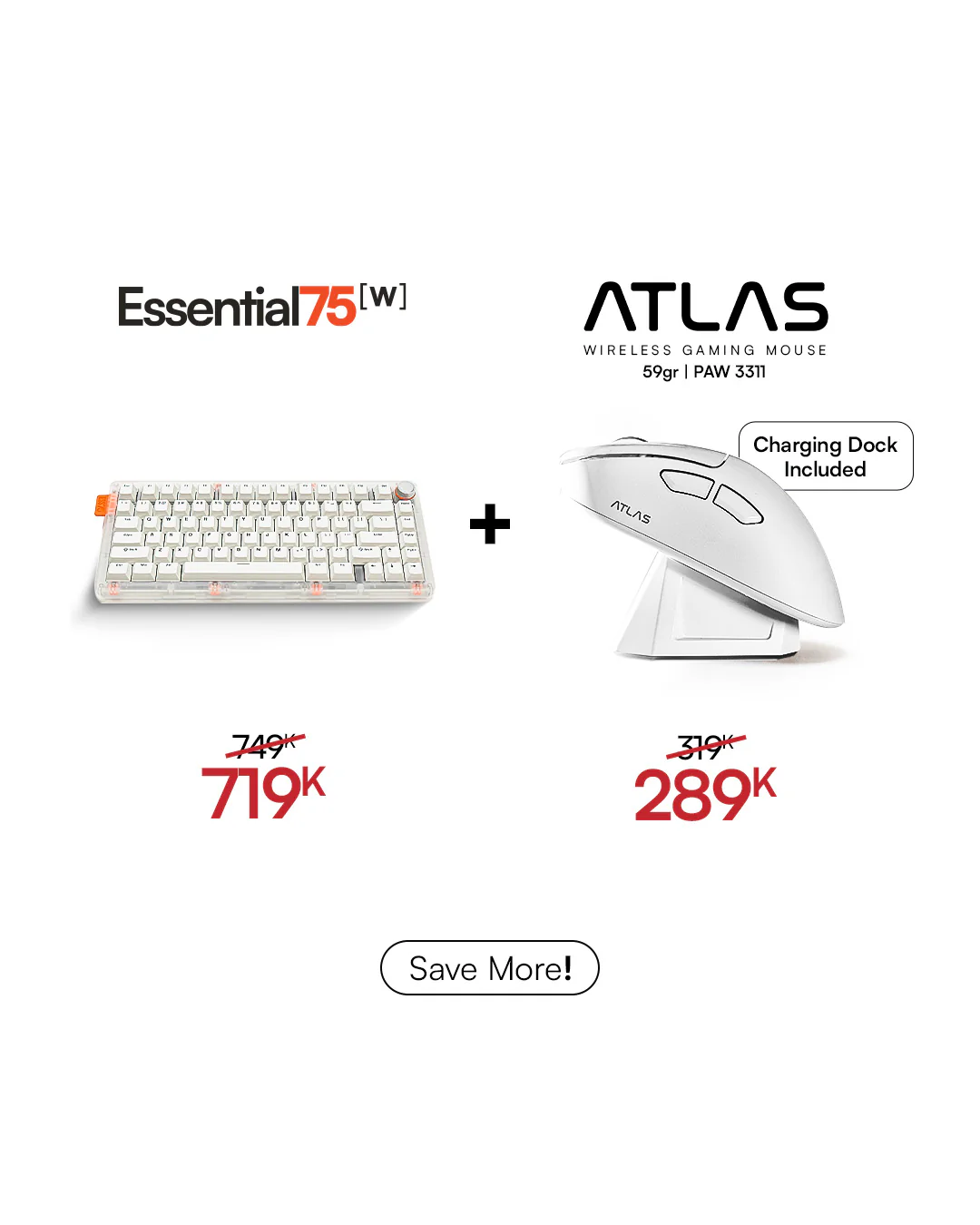 [BUNDLE] Essential75W Wireless Keyboard & Mouse Bundle - Image 8