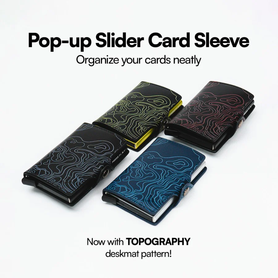 CLASSIC TOPOGRAPHY RFID Pop Up Card Wallet - Image 2