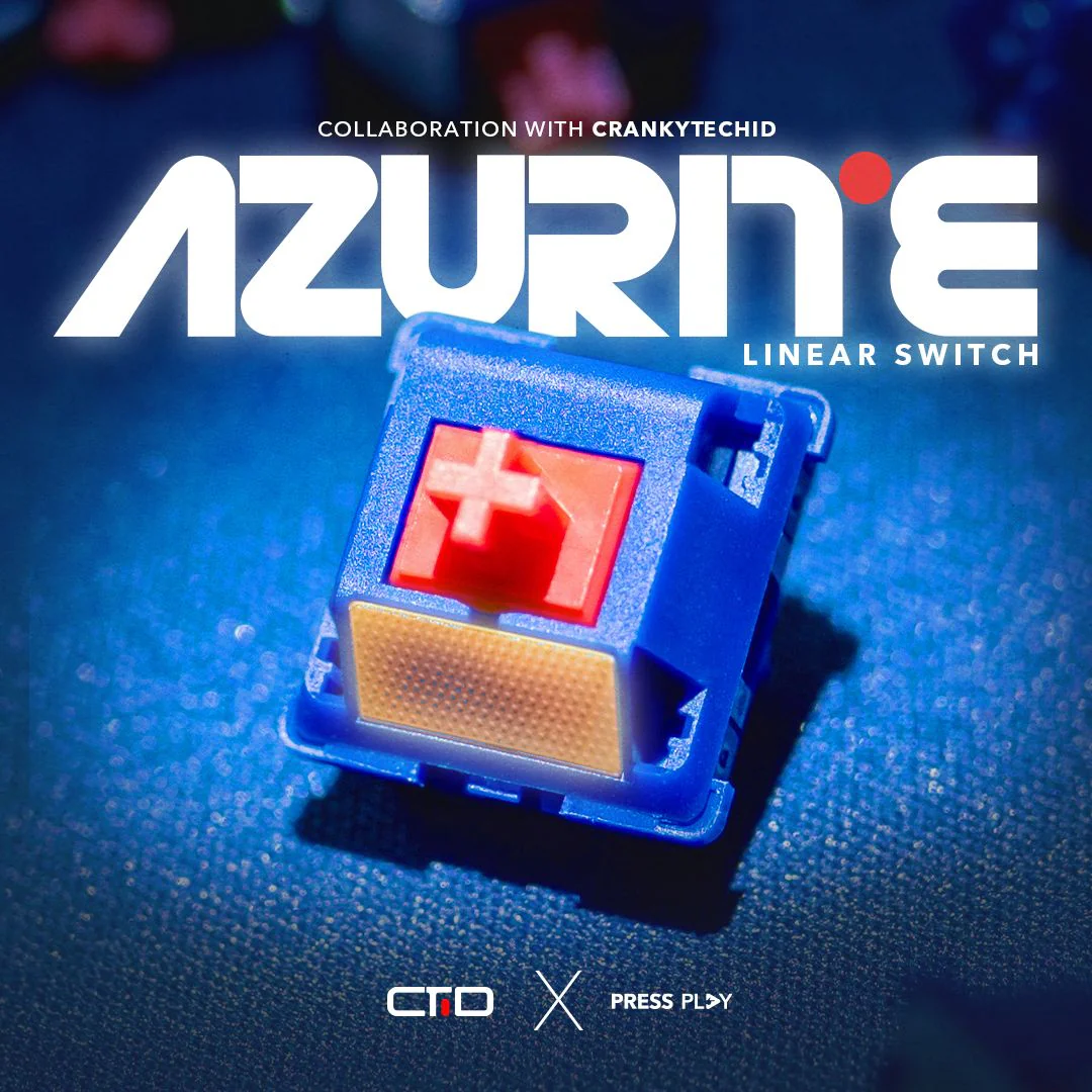 CrankyTech AZURITE Linear Switch 62g by Press Play