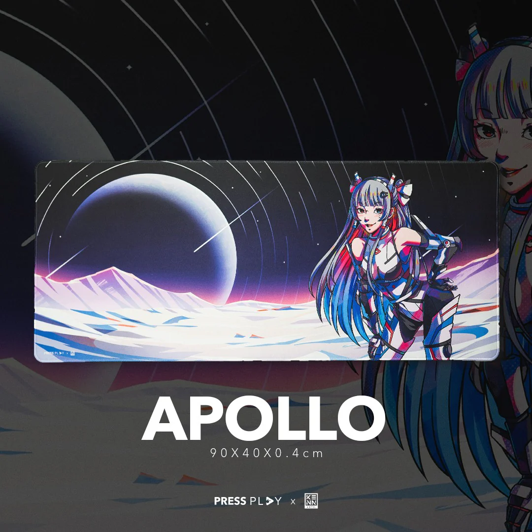 SPACEGIRLS Press Play x kenn.arts Gaming Mousepad Deskmat - Image 14