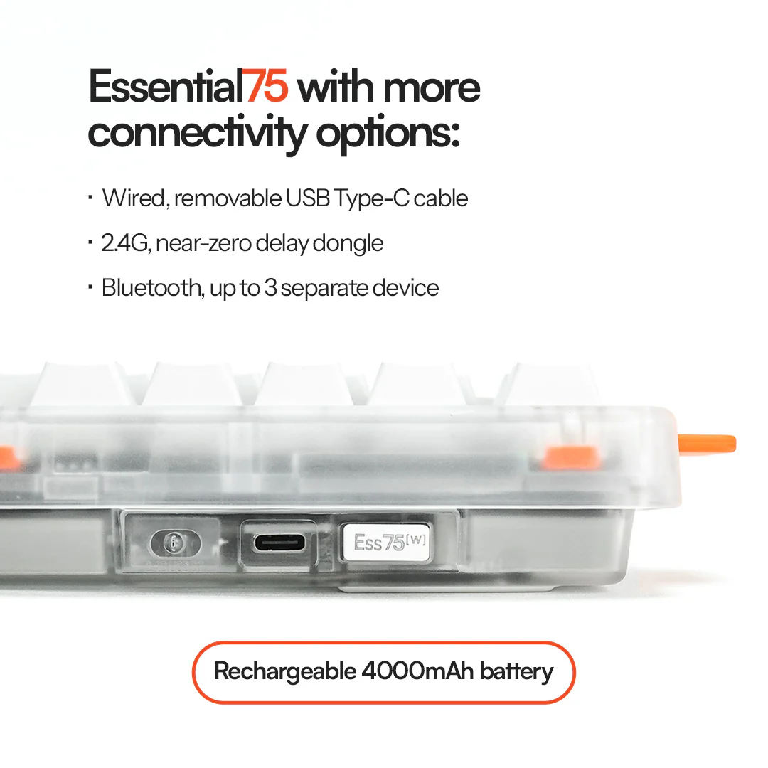 ESSENTIAL75W 75% Wireless Mechanical Keyboard - Image 3