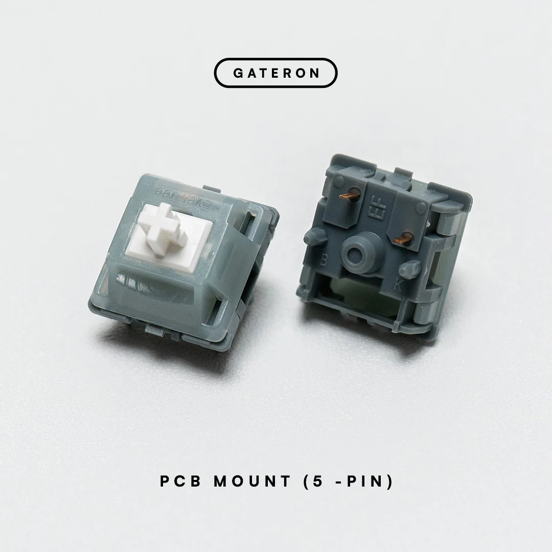 Gateron Everfree Grayish Switch Tactile 59g PCB Mount - Image 2