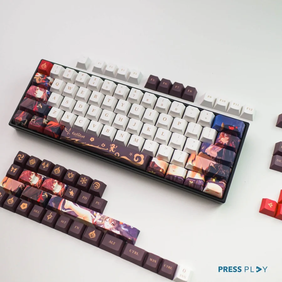 Genshin Impact HU TAO PBT Dye Sub Keycaps Mechanical Keyboard - Image 7