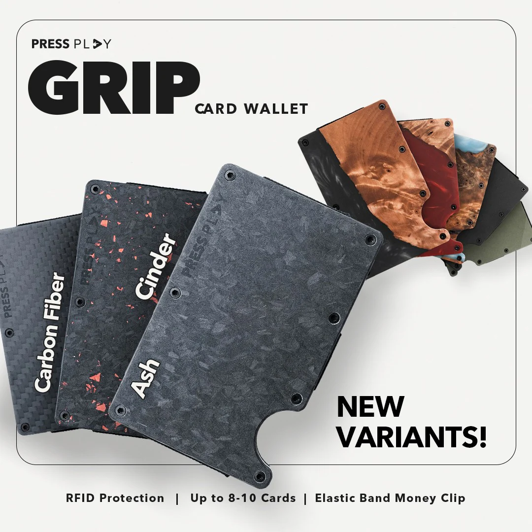 GRIP RFID Carbon Fiber Elastic Card Wallet (with Money Band) - Image 2