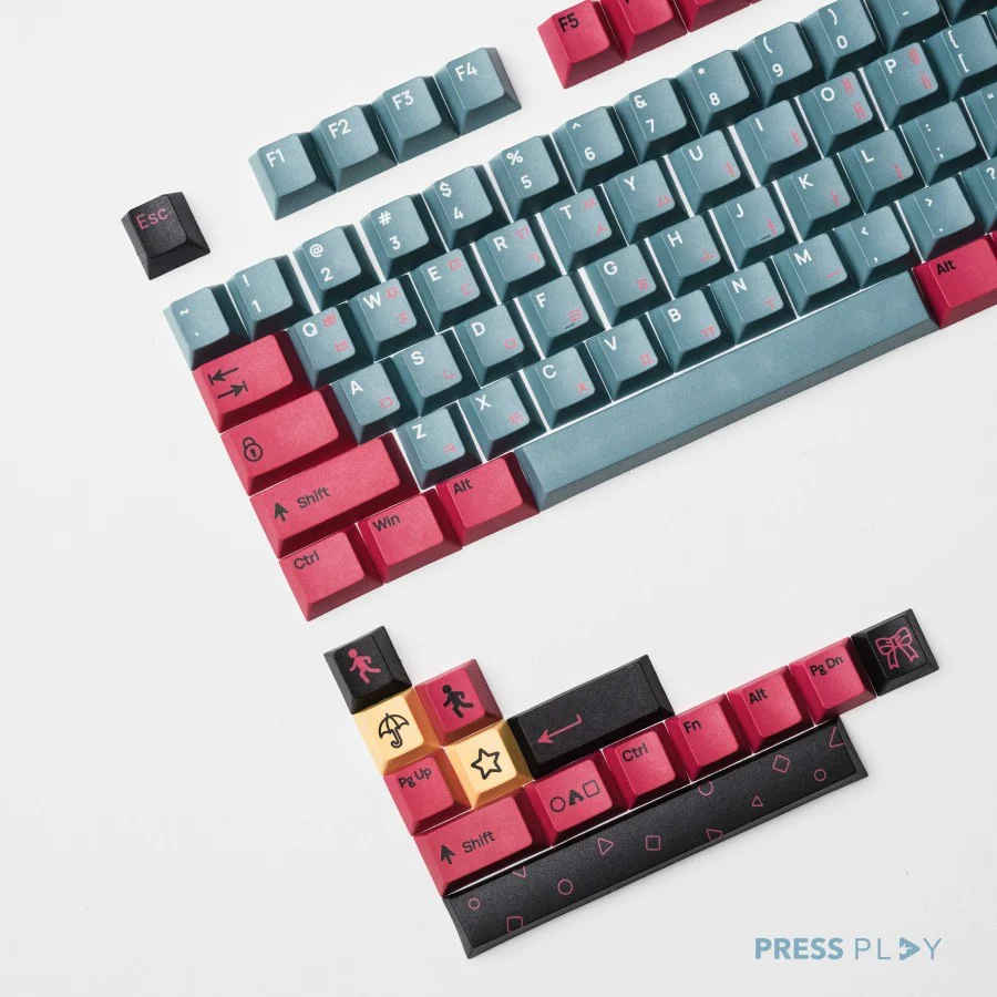 HANGEUL GAME Korean Root PBT Dye Sub Keycaps Keycap Set by Press Play - Image 3