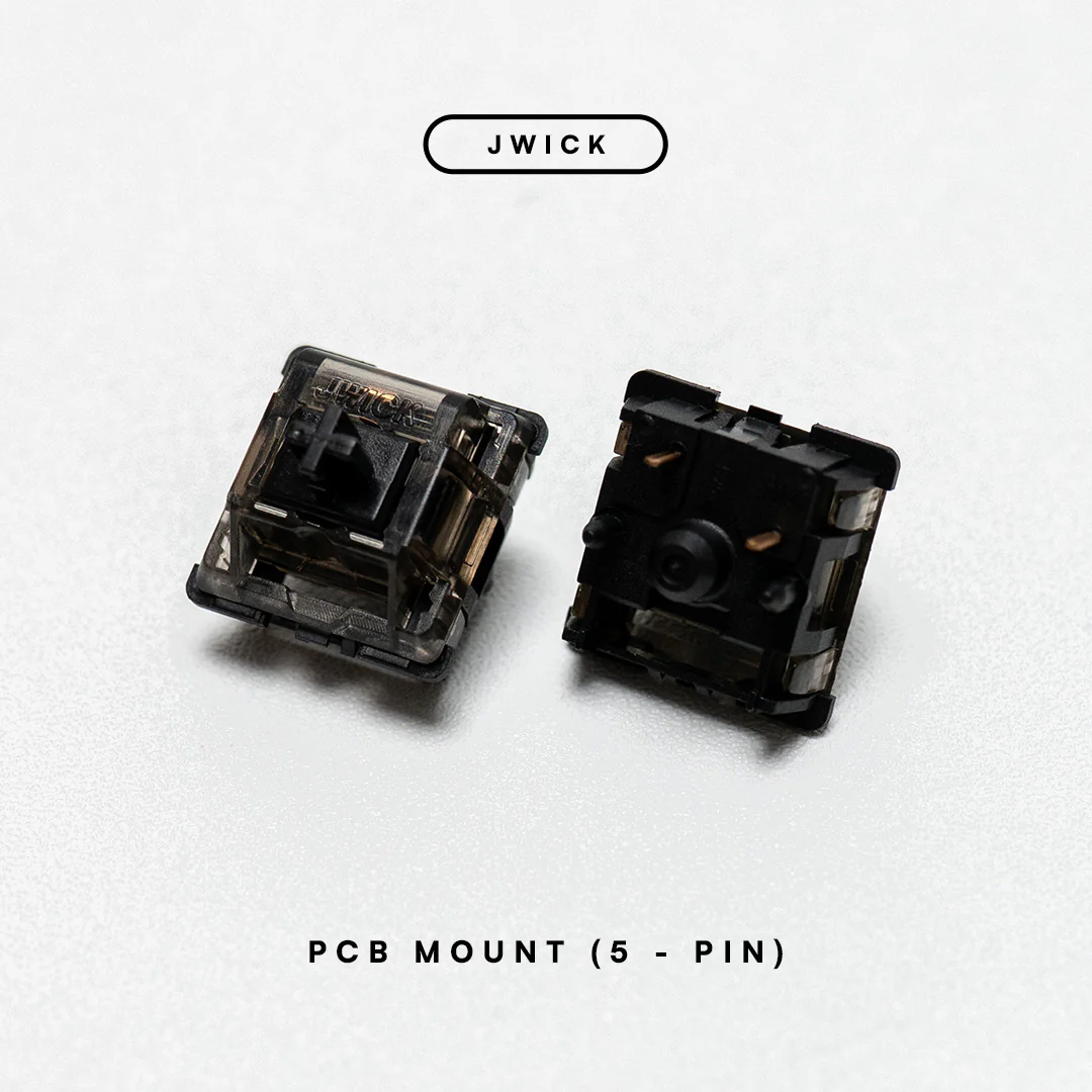 JWK Black Ultimate Smokey Linear Switch PCB Mount - Image 2