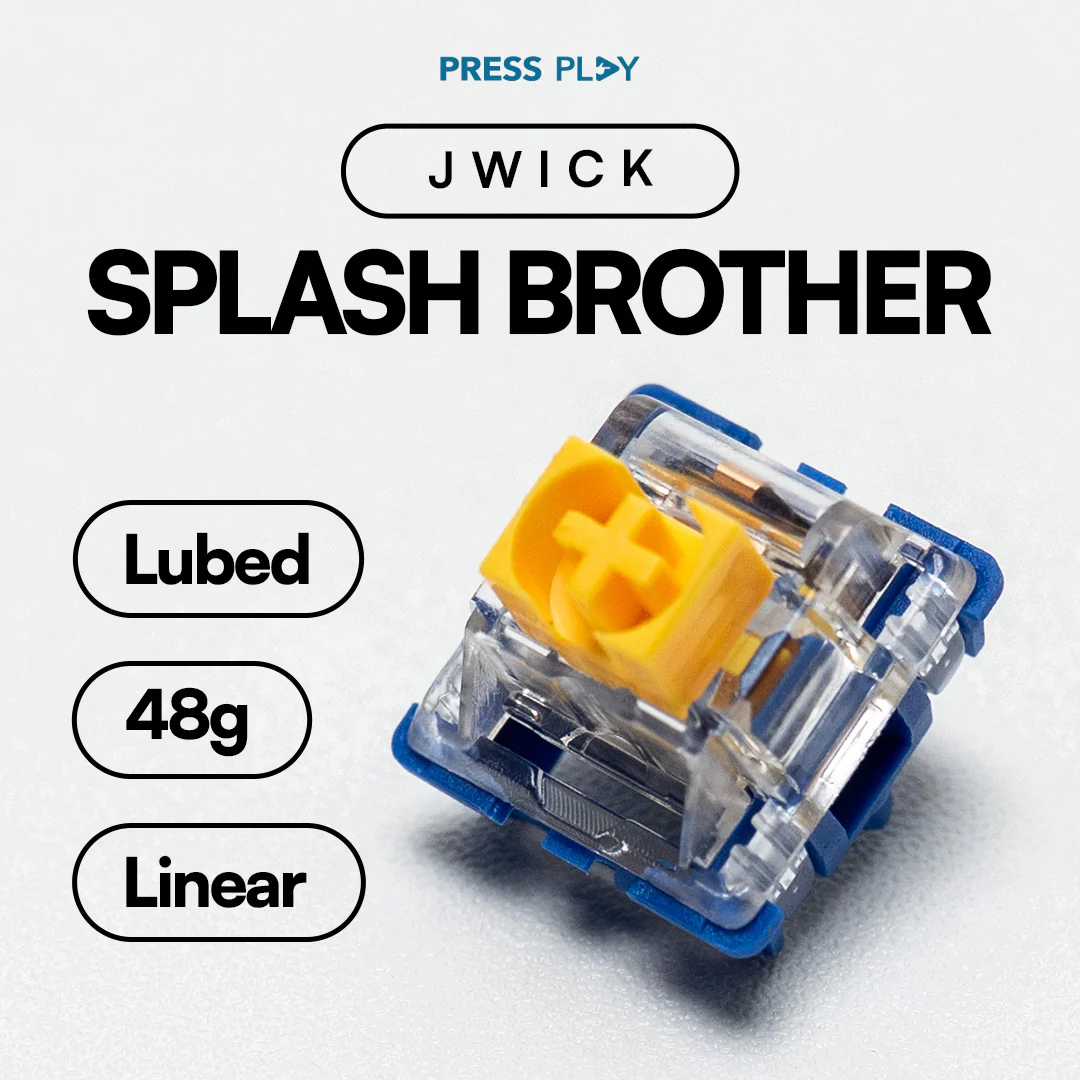 JWK JWICK Splash Brothers Linear Switch 48g PCB Mount