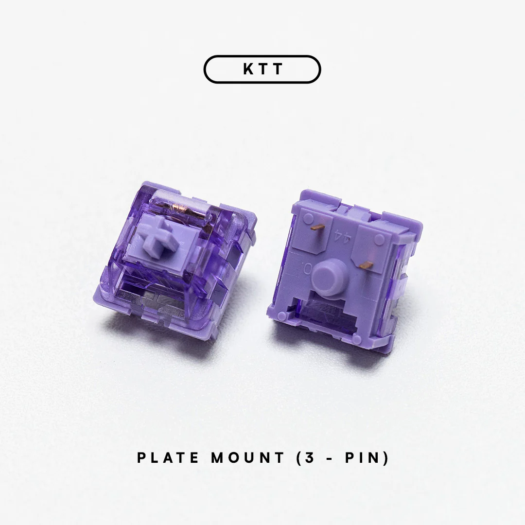 KTT Purple Click 40g Clicky Tactile Switch Plate Mount - Image 2