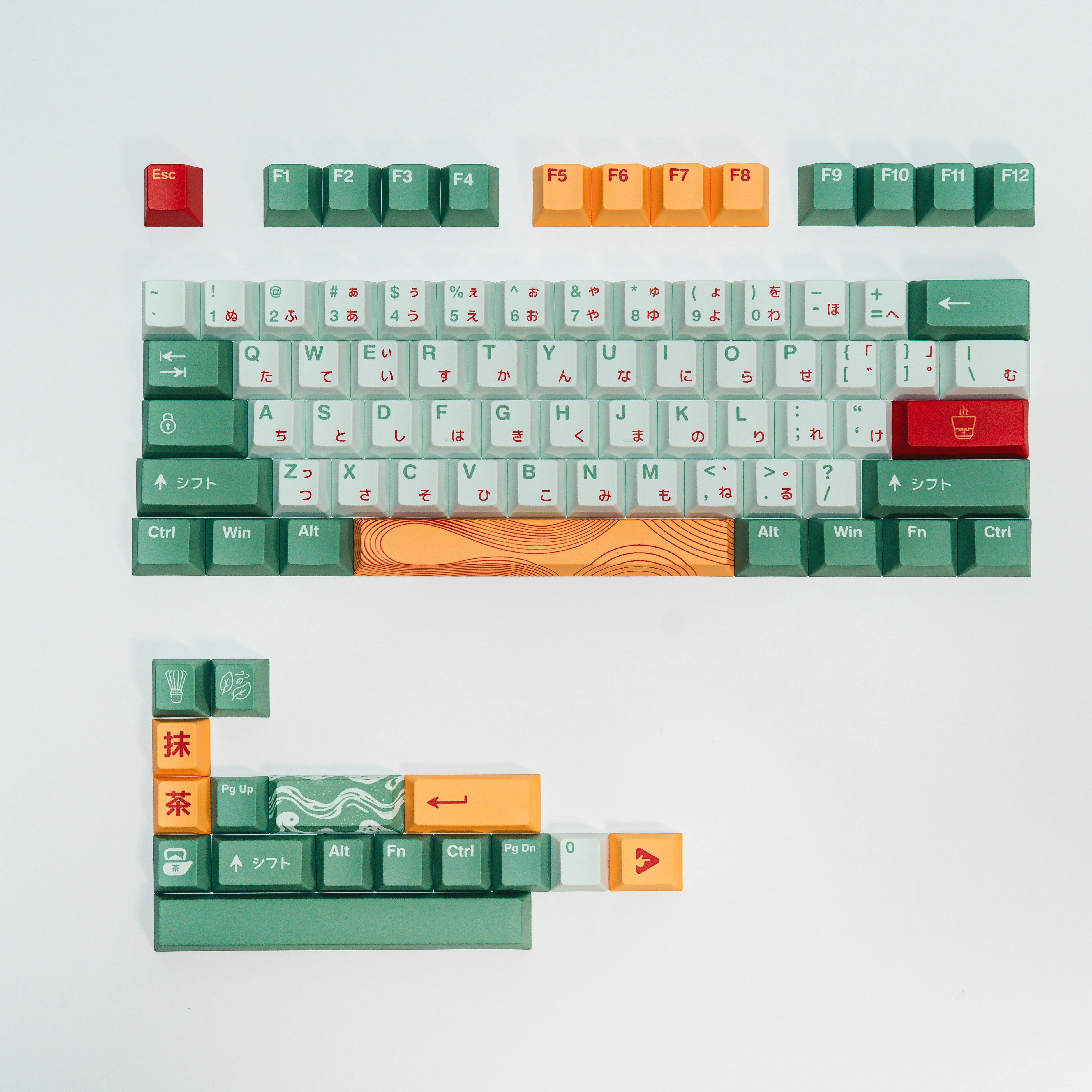 PPBT MATCHA PBT Dye Sub Keycaps by Press Play - Image 6