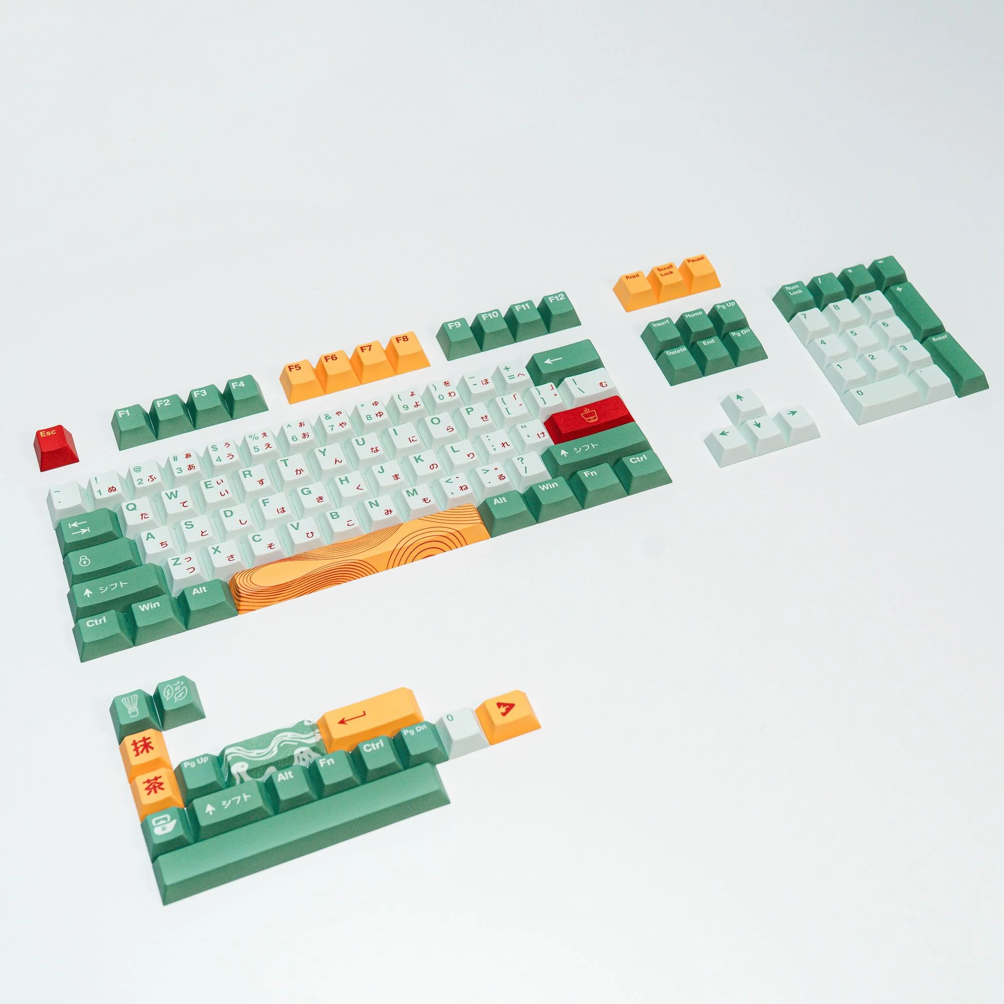 PPBT MATCHA PBT Dye Sub Keycaps by Press Play - Image 8
