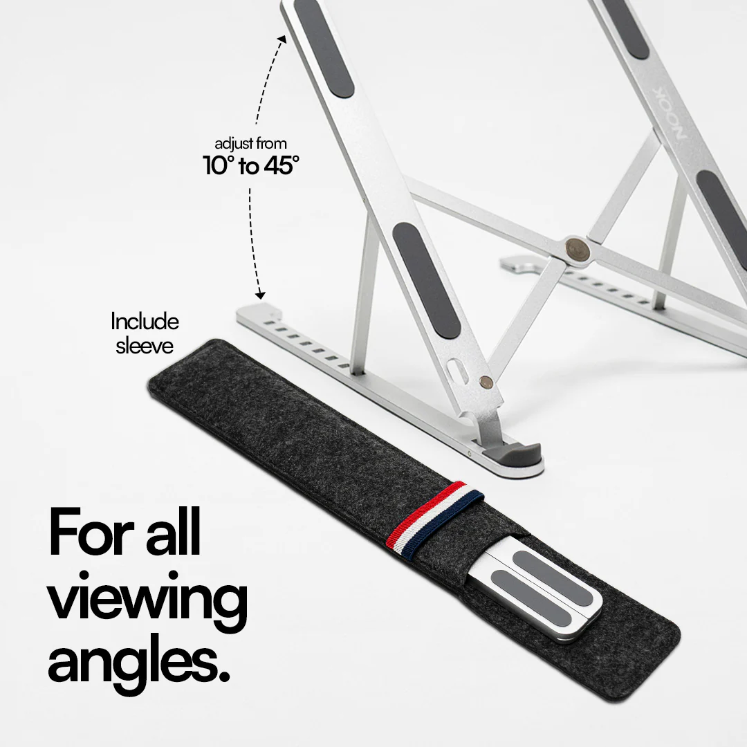 NOOK L11 Foldable Laptop Stand Gray - Image 5