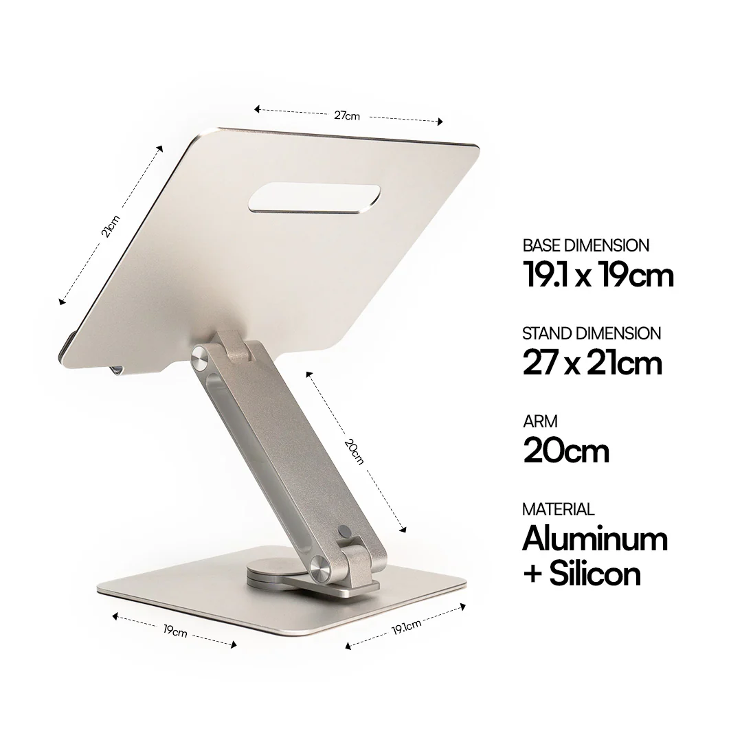 NOOK L12 Aluminum Foldable Laptop Stand Gray - Image 3
