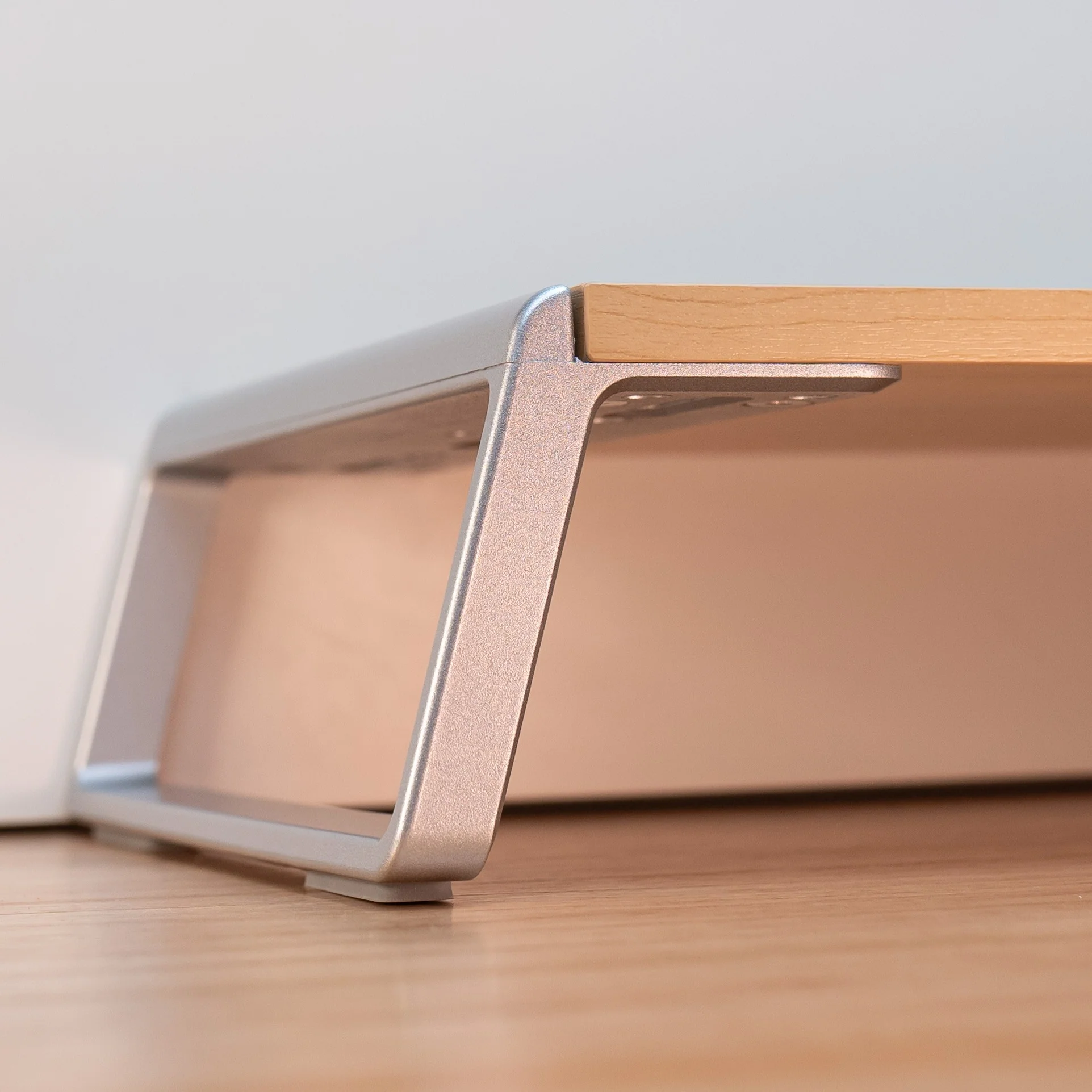 NOOK LAPTOP MONITOR RISER Wooden Aluminum Stand - Image 9