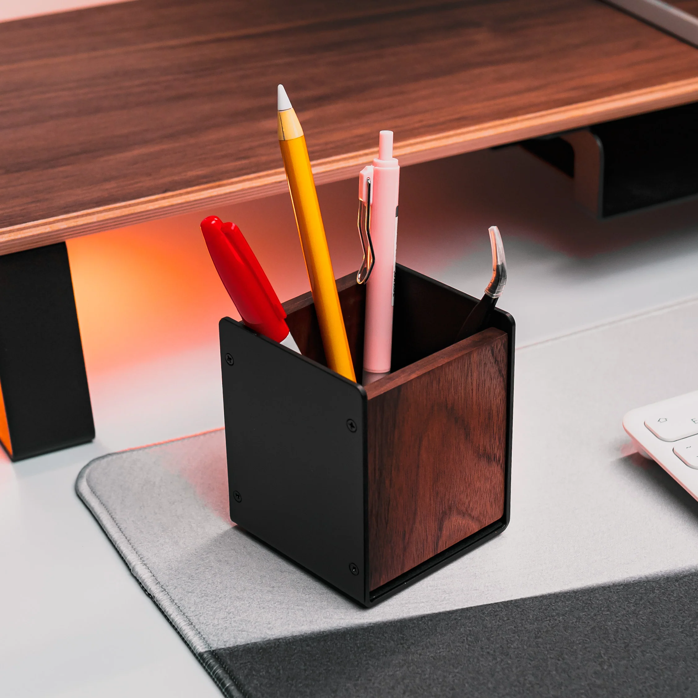 NOOK Wooden Pen Box Holder Organizer Tempat Pen Pensil Alat Tulis - Image 3