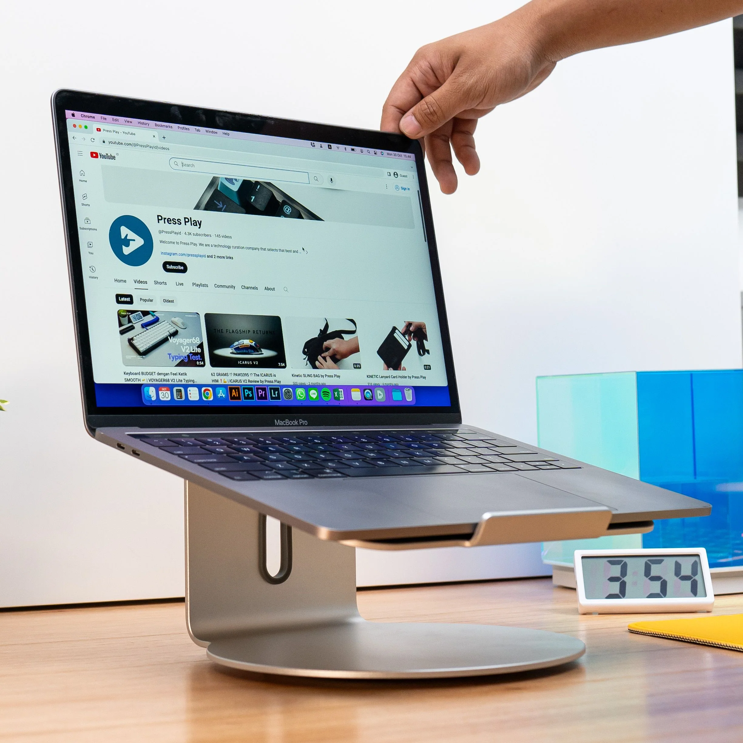 NOOK SWIVEL STAND Aluminum Laptop Notebook 360° Rotating Holder - Image 6
