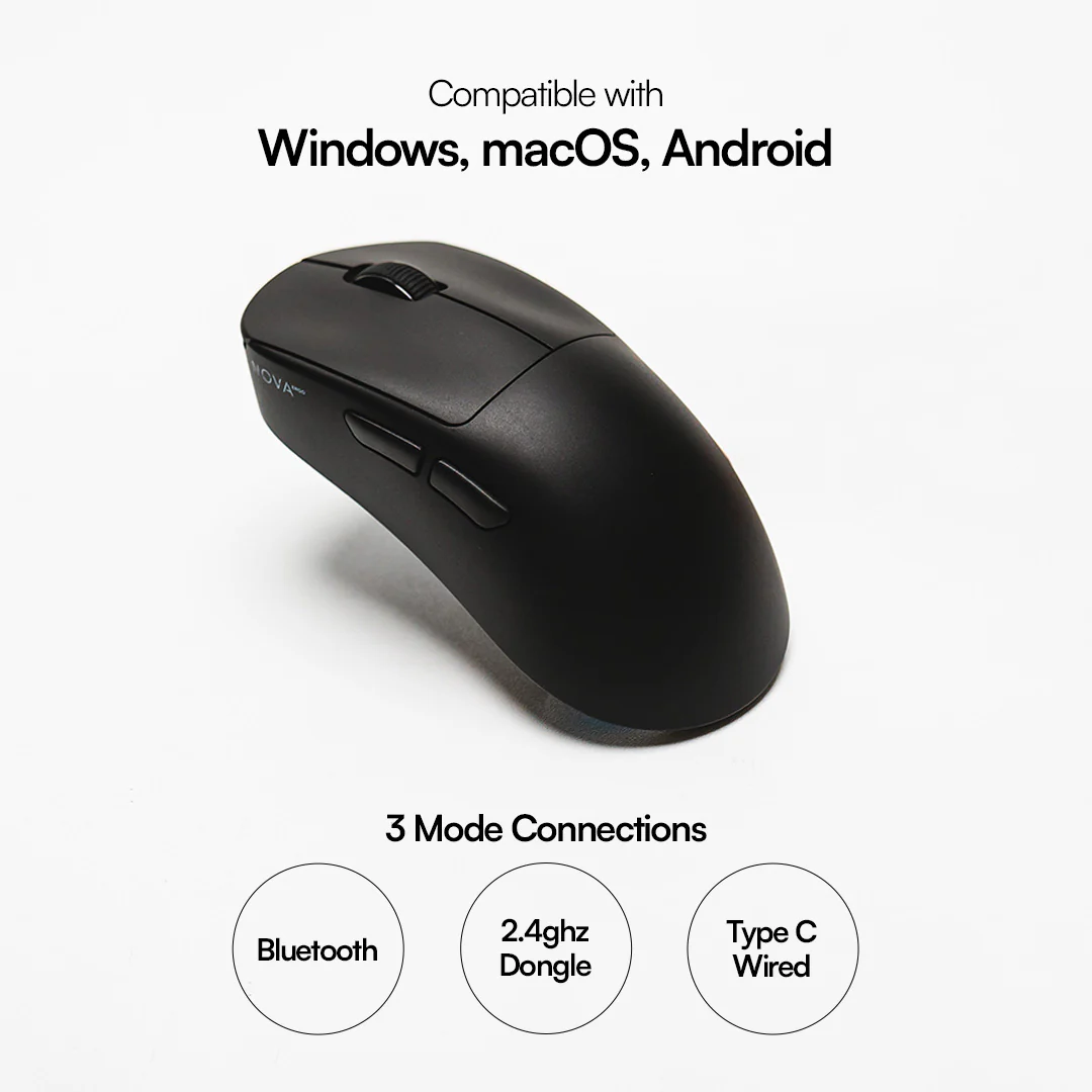 NOVA Ergo Ergonomic Wireless Gaming Mouse - Image 4