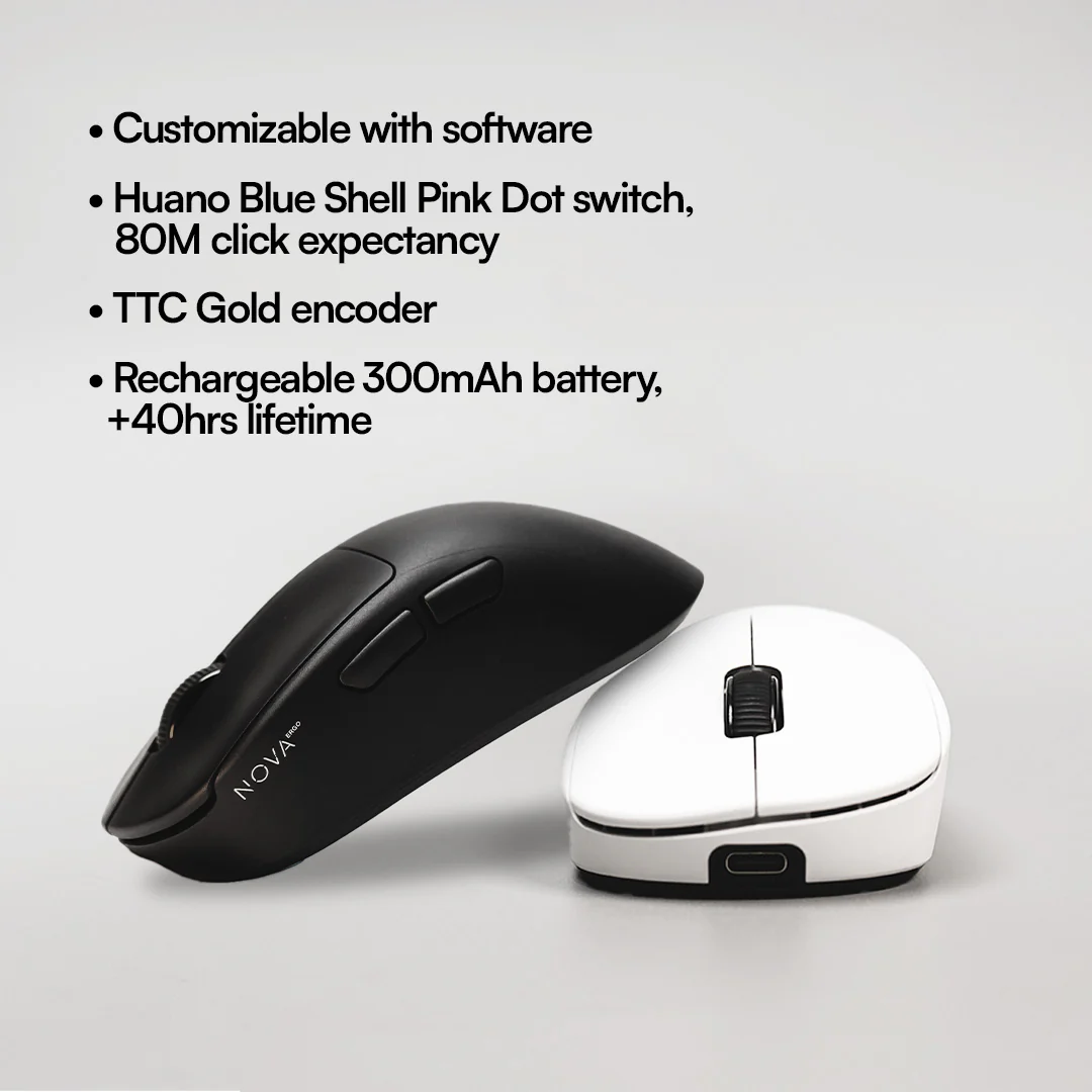 NOVA Ergo Ergonomic Wireless Gaming Mouse - Image 5