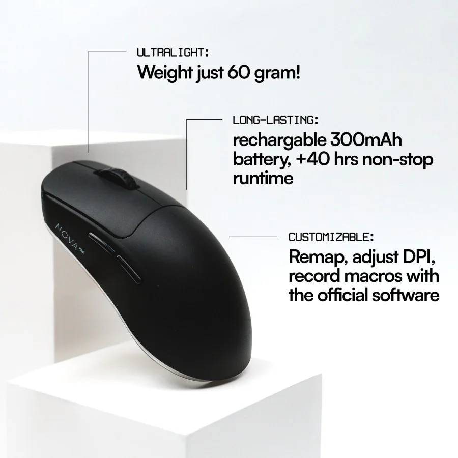 NOVA PRO Lightweight Wireless Gaming Mouse - Image 4