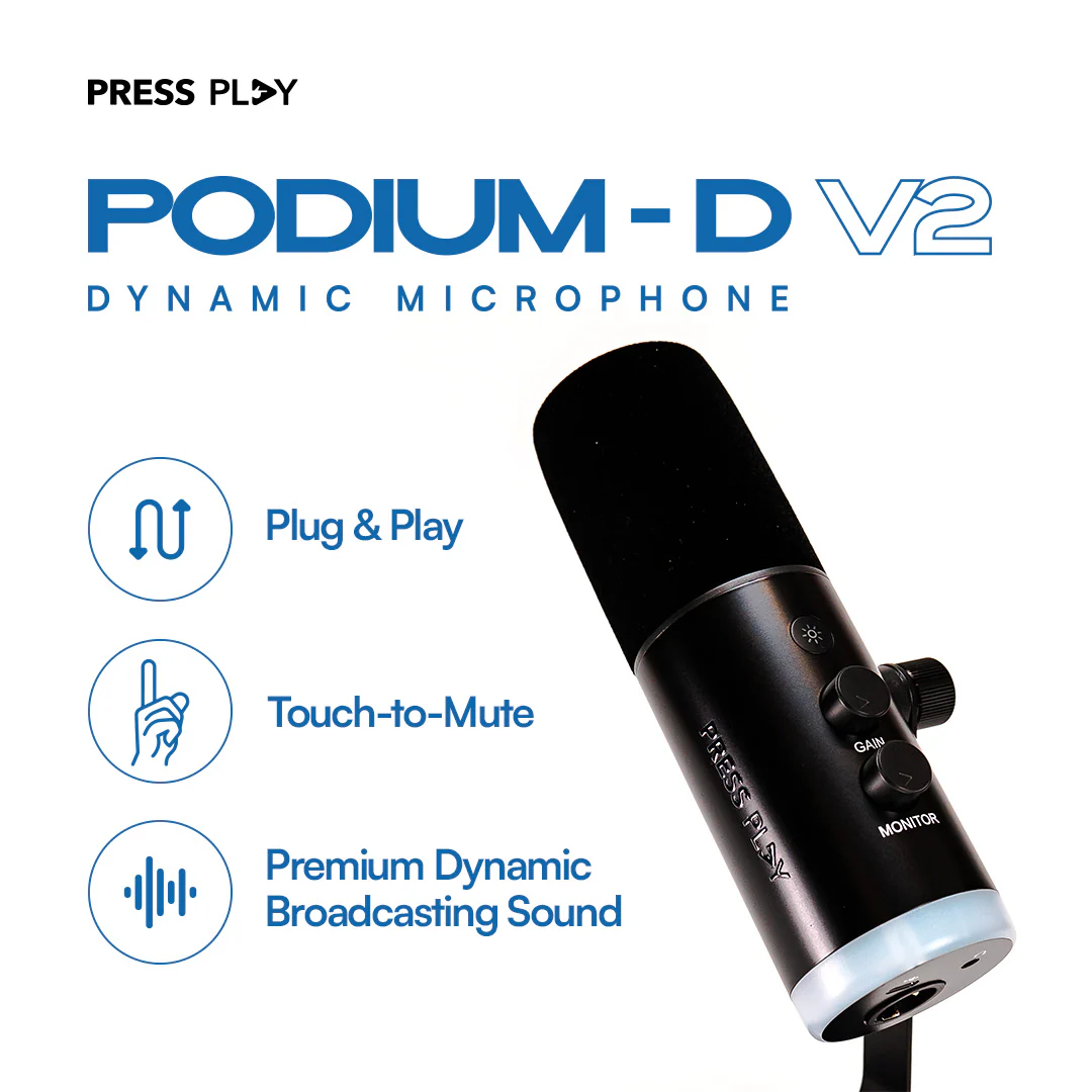 PODIUM D V2 Dynamic Microphone Type-C USB - Image 3