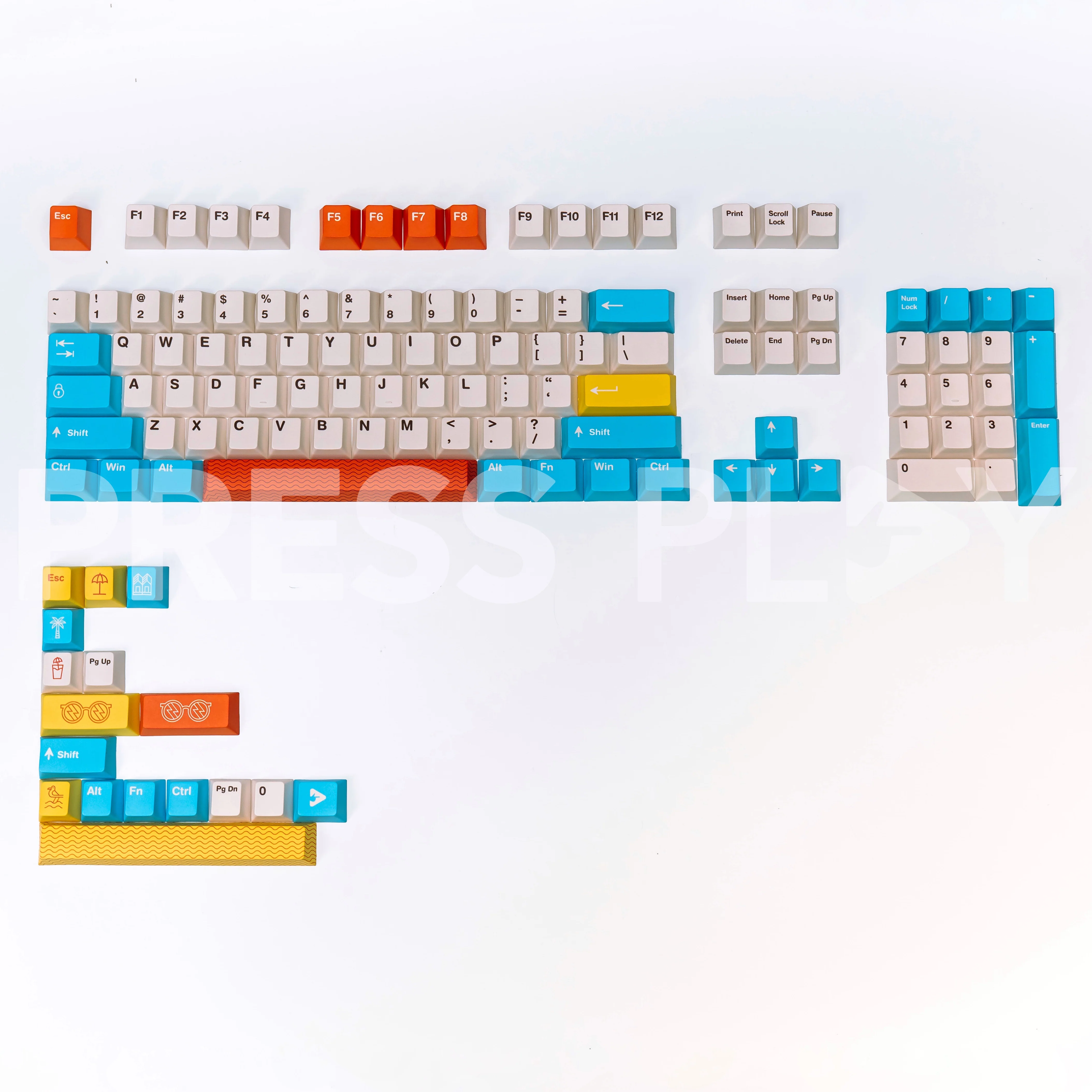 PPBT BRIGHTON PBT Dye Sub Keycap Set by Press Play - Image 9