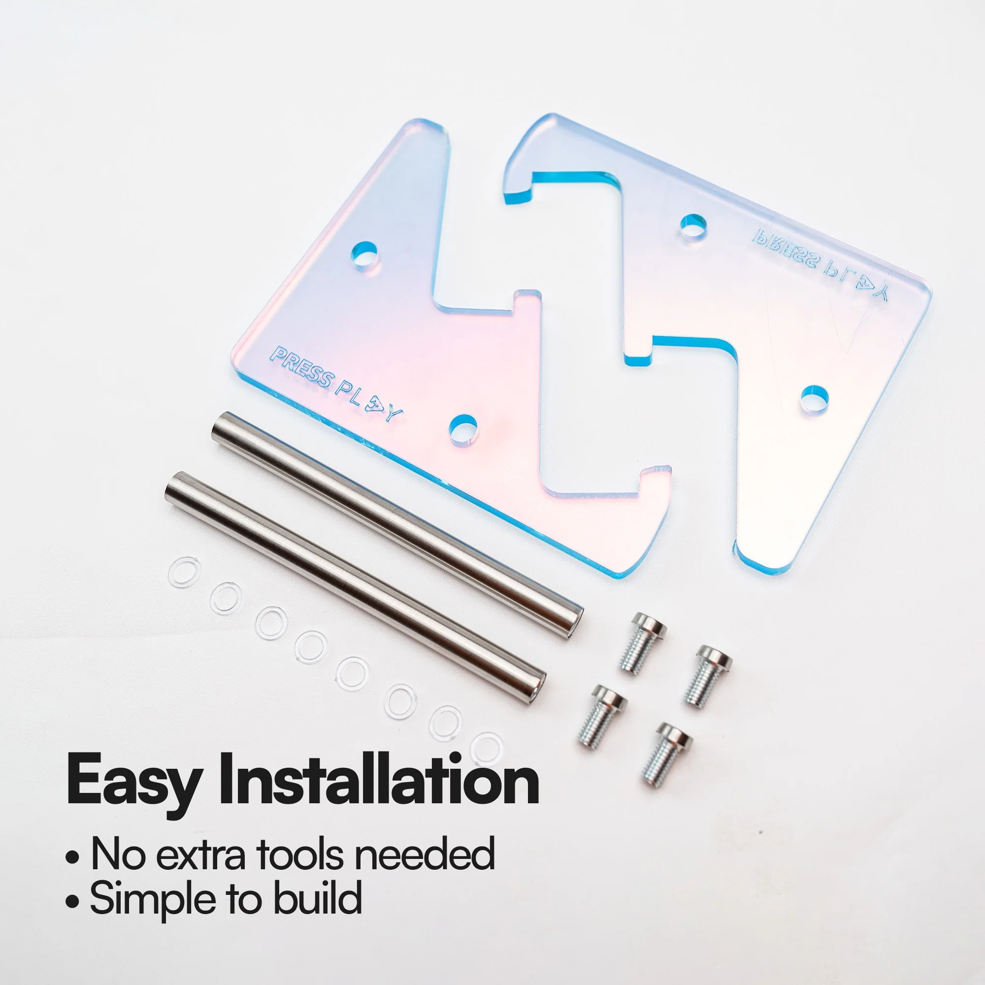 Press Play Acrylic Mechanical Keyboard Stand Holder - Image 3
