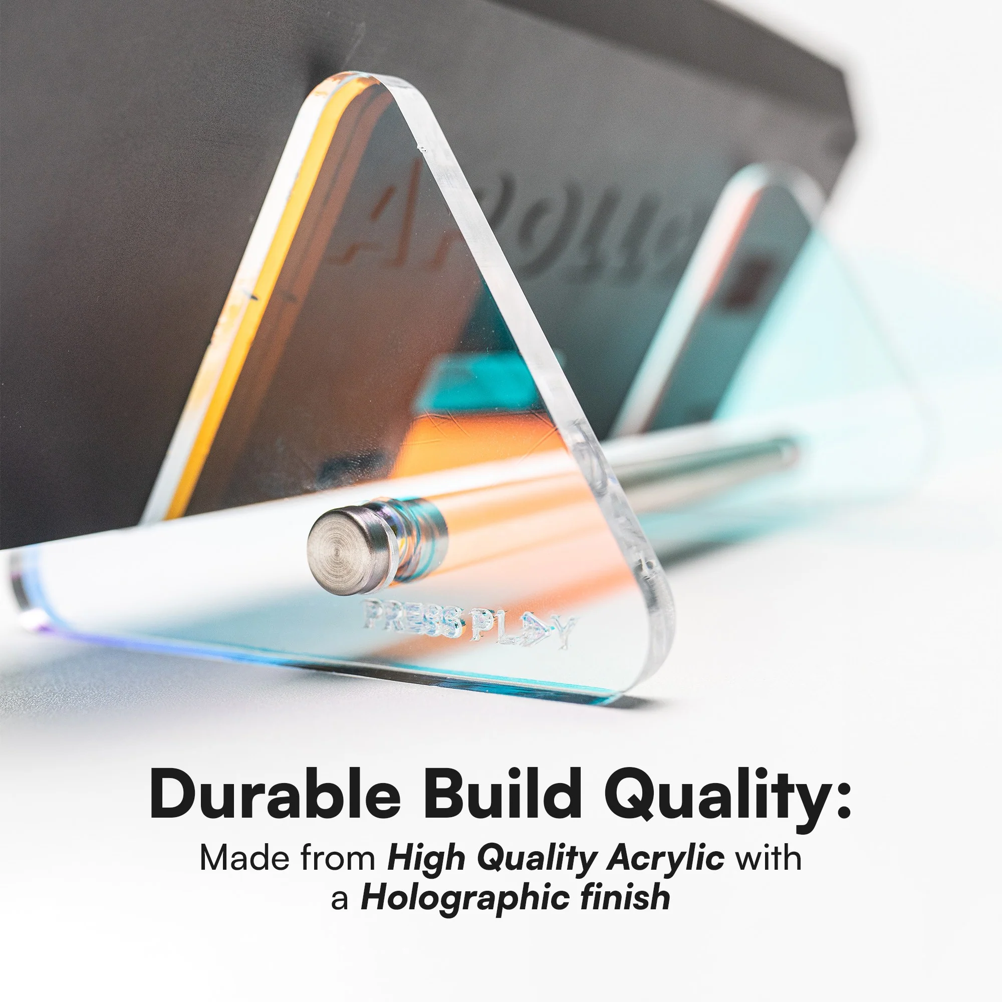 Press Play Acrylic Mechanical Keyboard Stand Holder - Image 4