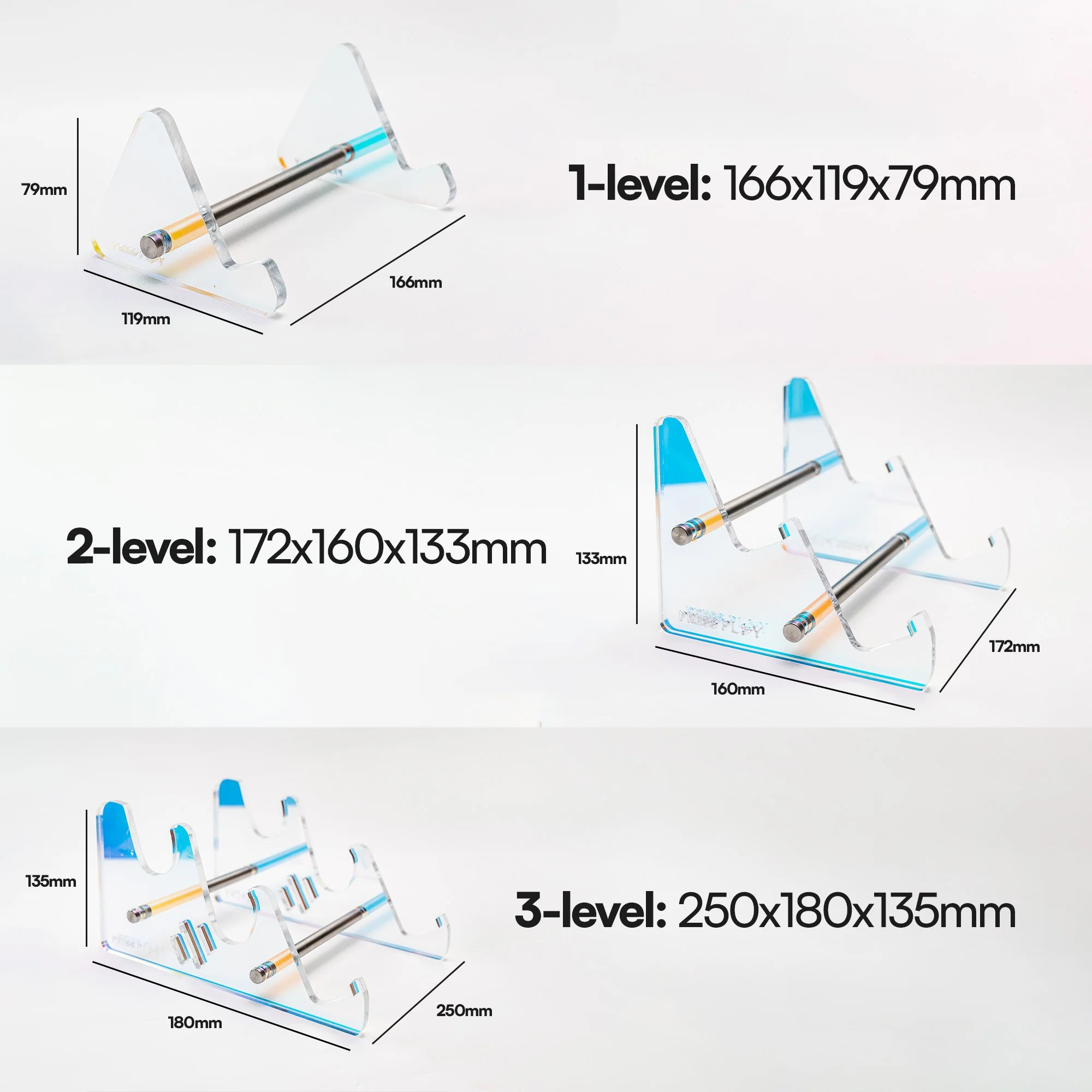 Press Play Acrylic Mechanical Keyboard Stand Holder - Image 5