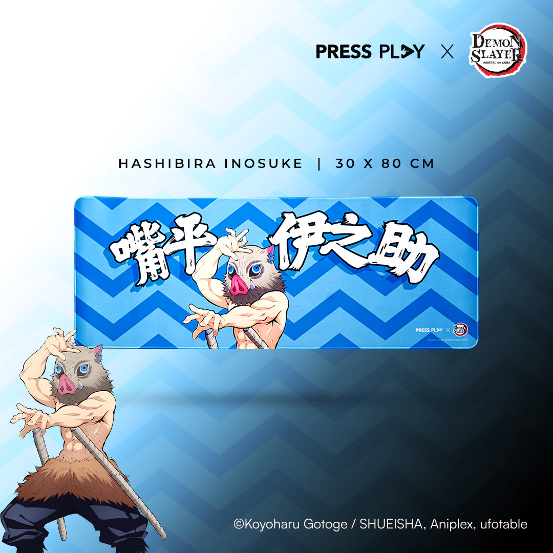 PRESS PLAY x DEMON SLAYER CHARACTER 30x80 Gaming Deskmat Mousepad - Image 16