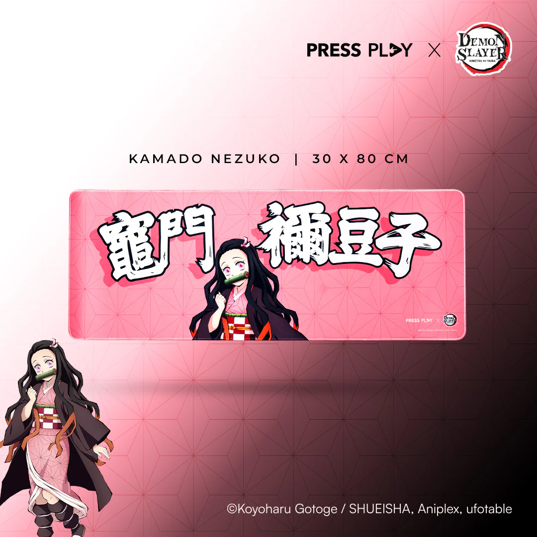 PRESS PLAY x DEMON SLAYER CHARACTER 30x80 Gaming Deskmat Mousepad - Image 17
