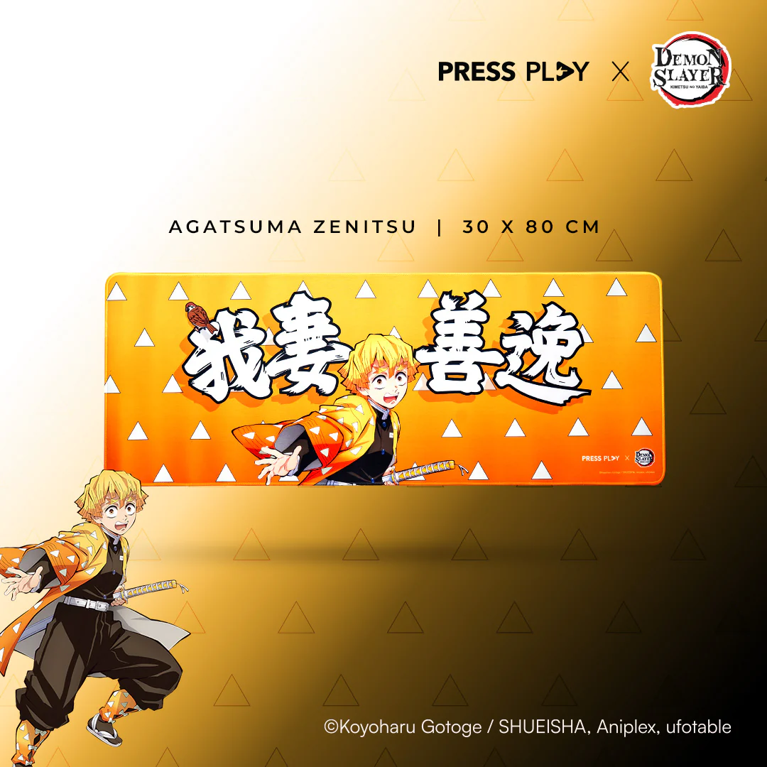 PRESS PLAY x DEMON SLAYER CHARACTER 30x80 Gaming Deskmat Mousepad - Image 4