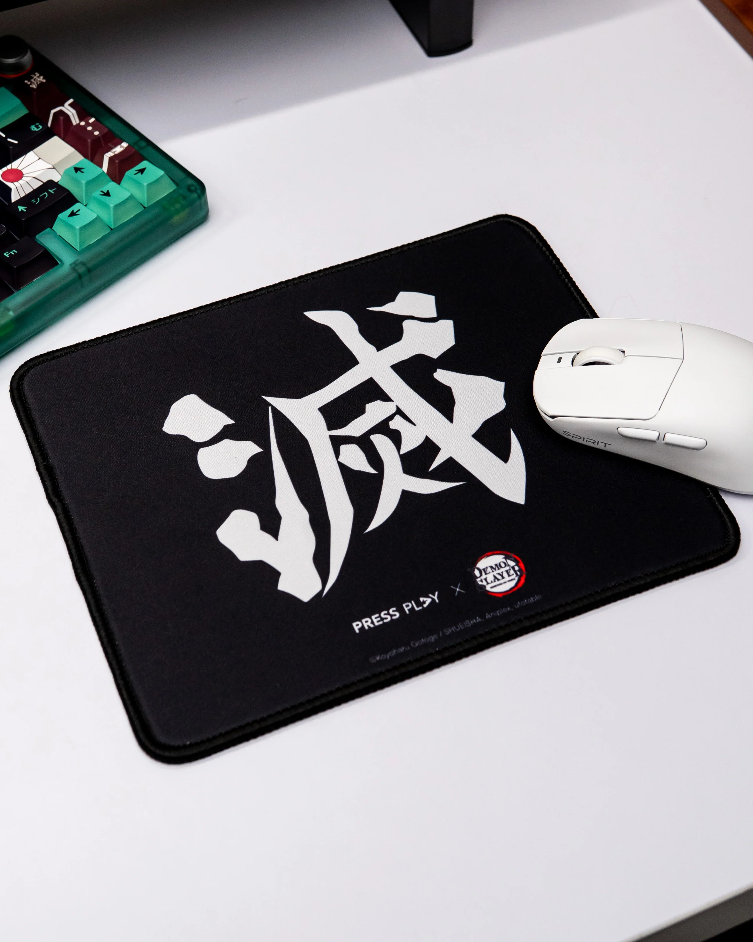 PRESS PLAY x DEMON SLAYER 'DESTROY' Kanji Demon Slayer Corps Logo 24x20 Mousepad - Image 4