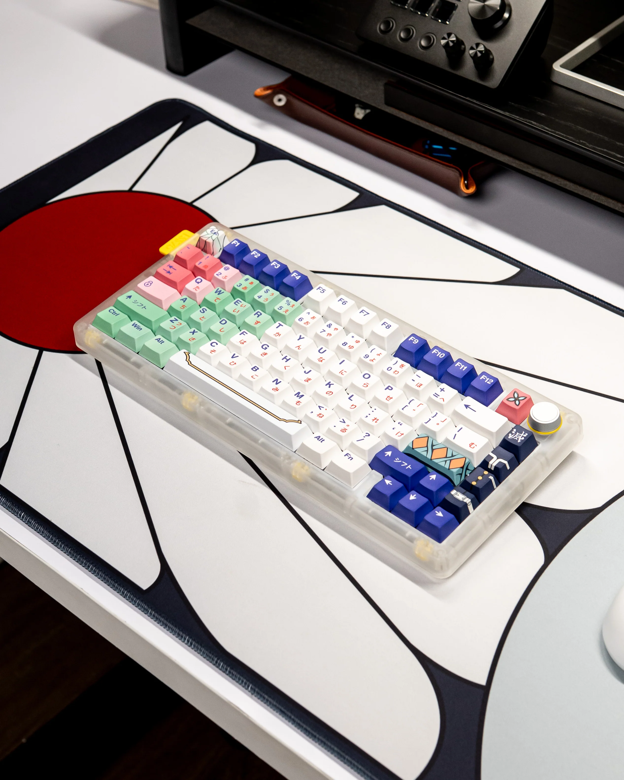 PRESS PLAY x DEMON SLAYER HANAFUDA 40x90 Gaming Deskmat Mousepad - Image 3