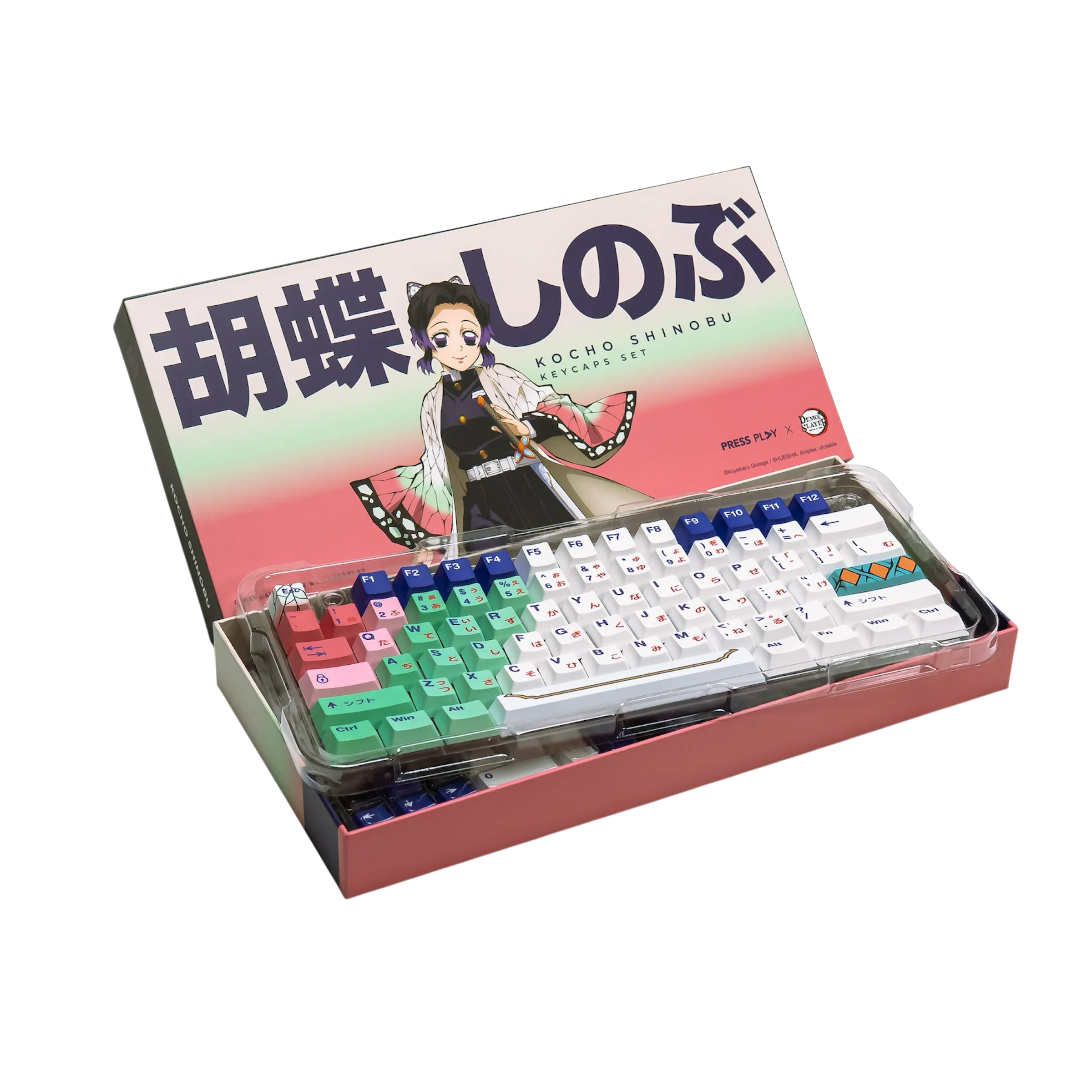 PRESS PLAY X DEMON SLAYER PPBT KOCHO SHINOBU Dye Sub Keycaps - Image 2