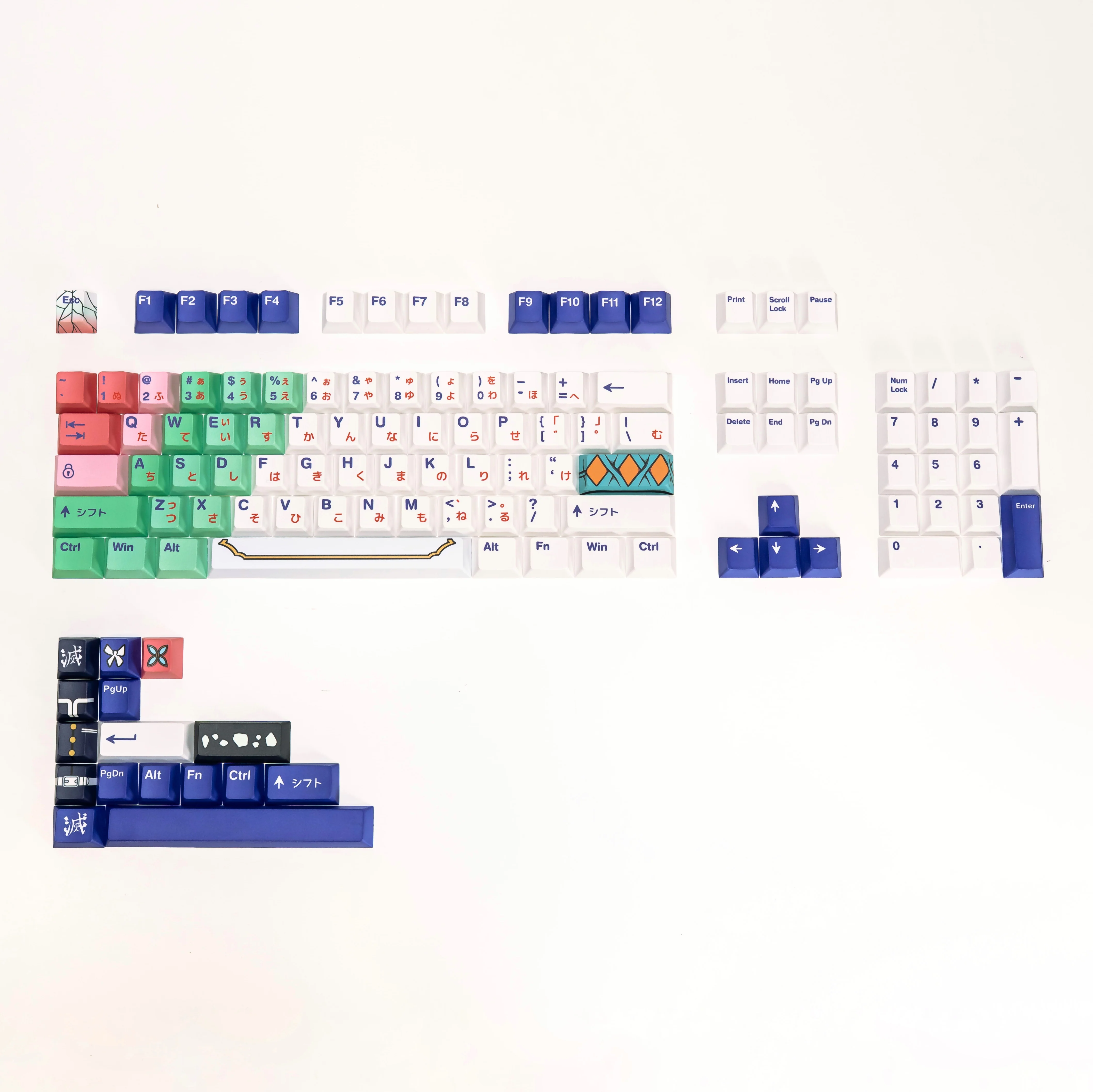 PRESS PLAY X DEMON SLAYER PPBT KOCHO SHINOBU Dye Sub Keycaps - Image 3