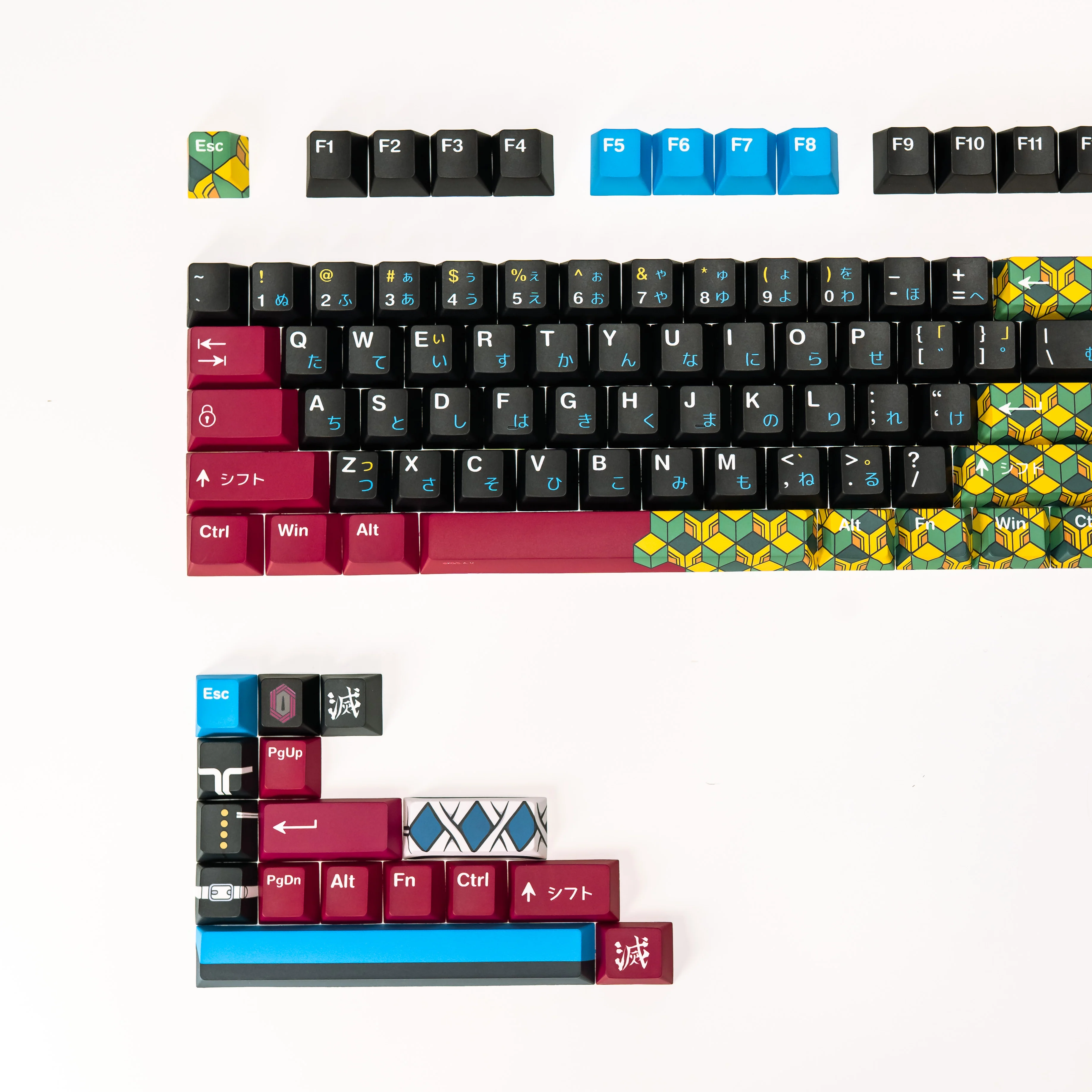 PRESS PLAY X DEMON SLAYER PPBT TOMIOKA GIYU Dye Sub Keycaps - Image 6