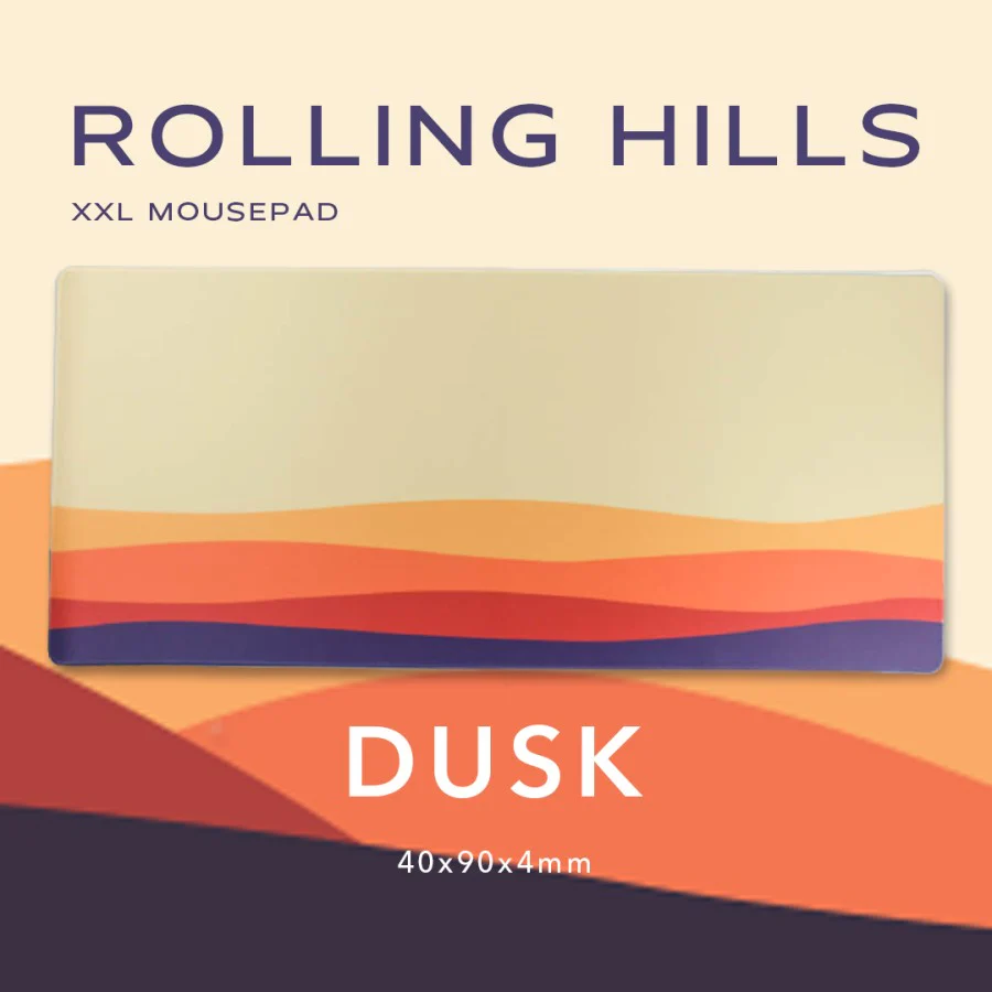 ROLLING HILLS Gaming Mousepad Deskmat by Press Play - Image 4