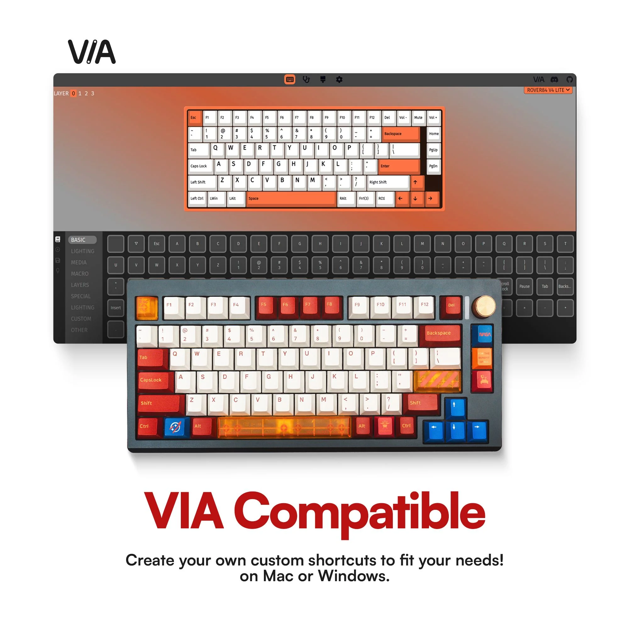 ROVER84 Lightyear 75% Wireless Aluminium CNC Mechanical Keyboard - Image 5