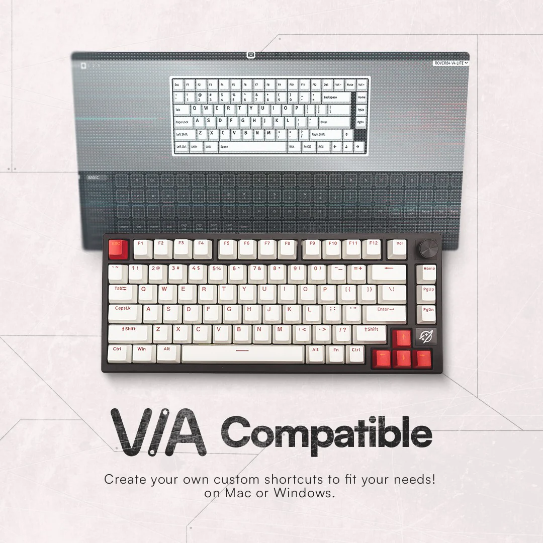 ROVER84 Lite 75% Wired Mechanical Keyboard by Press Play - Image 5