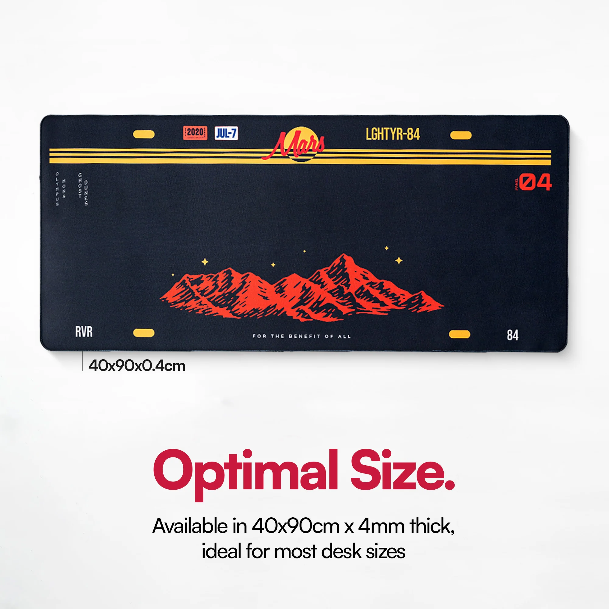 RVR84 MARS PLATE Gaming Mousepad Deskmat - Image 3