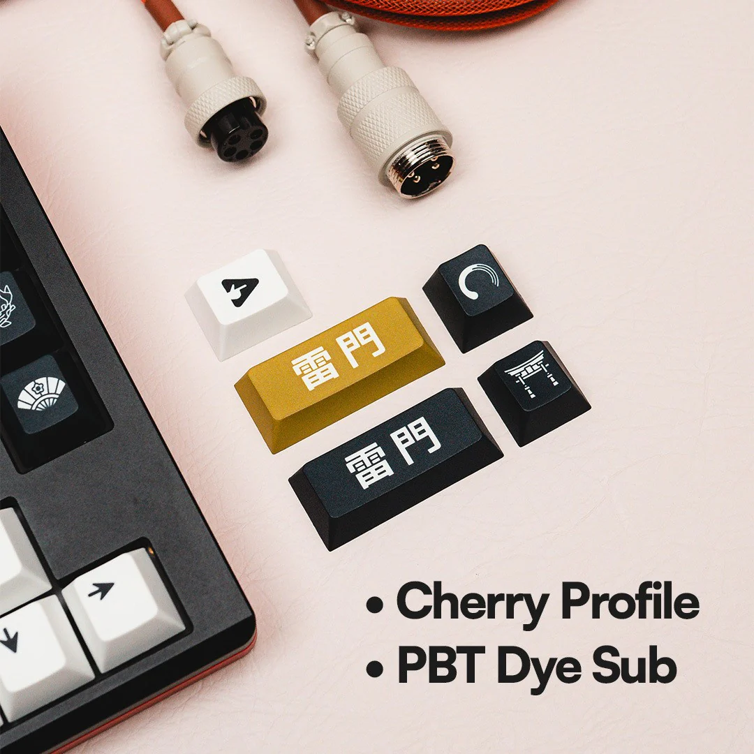 PPBT SHIRAKAWA PBT Dye Sub Keycap Set Japanese Root by Press Play - Image 3