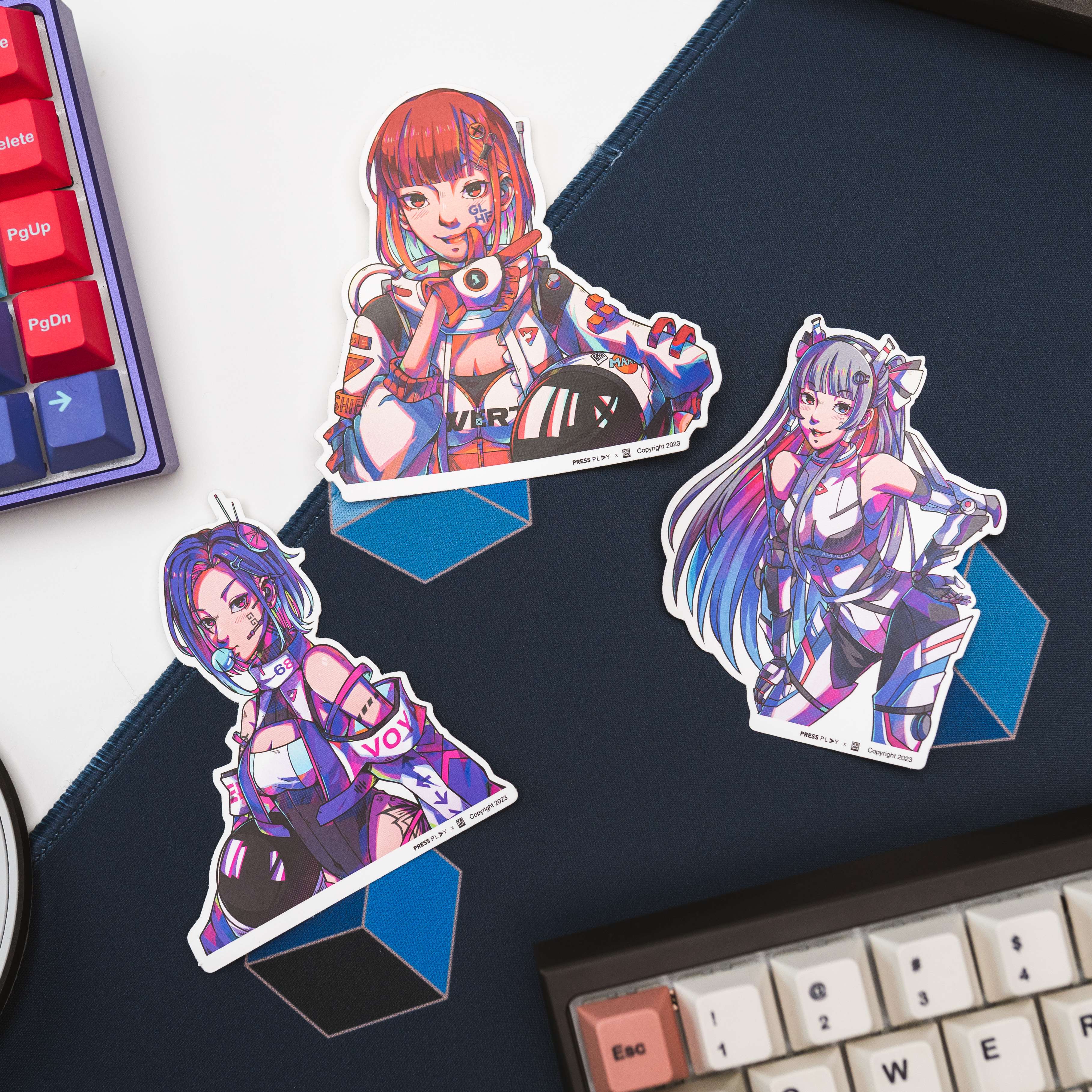 SPACEGIRLS Press Play x kenn.arts Stickers - Image 3