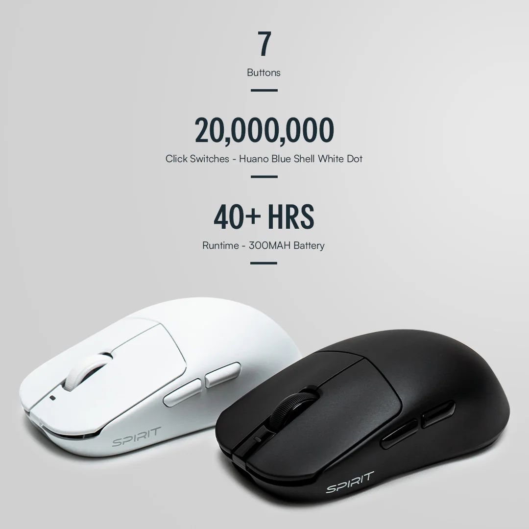 SPIRIT PAW3311 Ultralight Wireless Gaming Mouse - Image 3