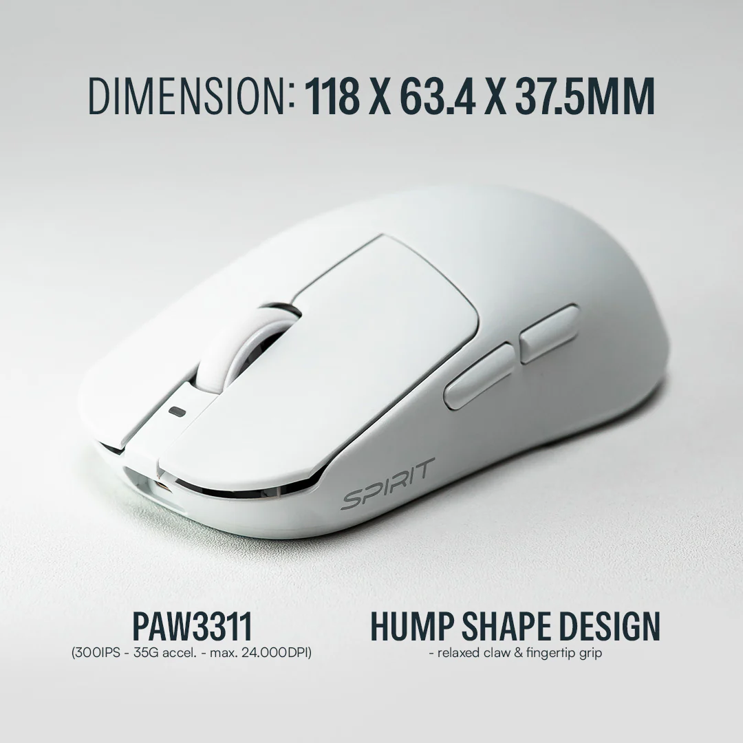 SPIRIT PAW3311 Ultralight Wireless Gaming Mouse - Image 6