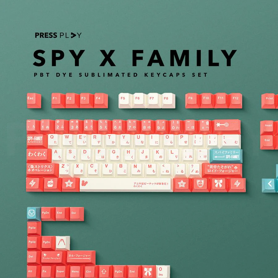 SPY X FAMILY PBT Dye Sub Keycaps