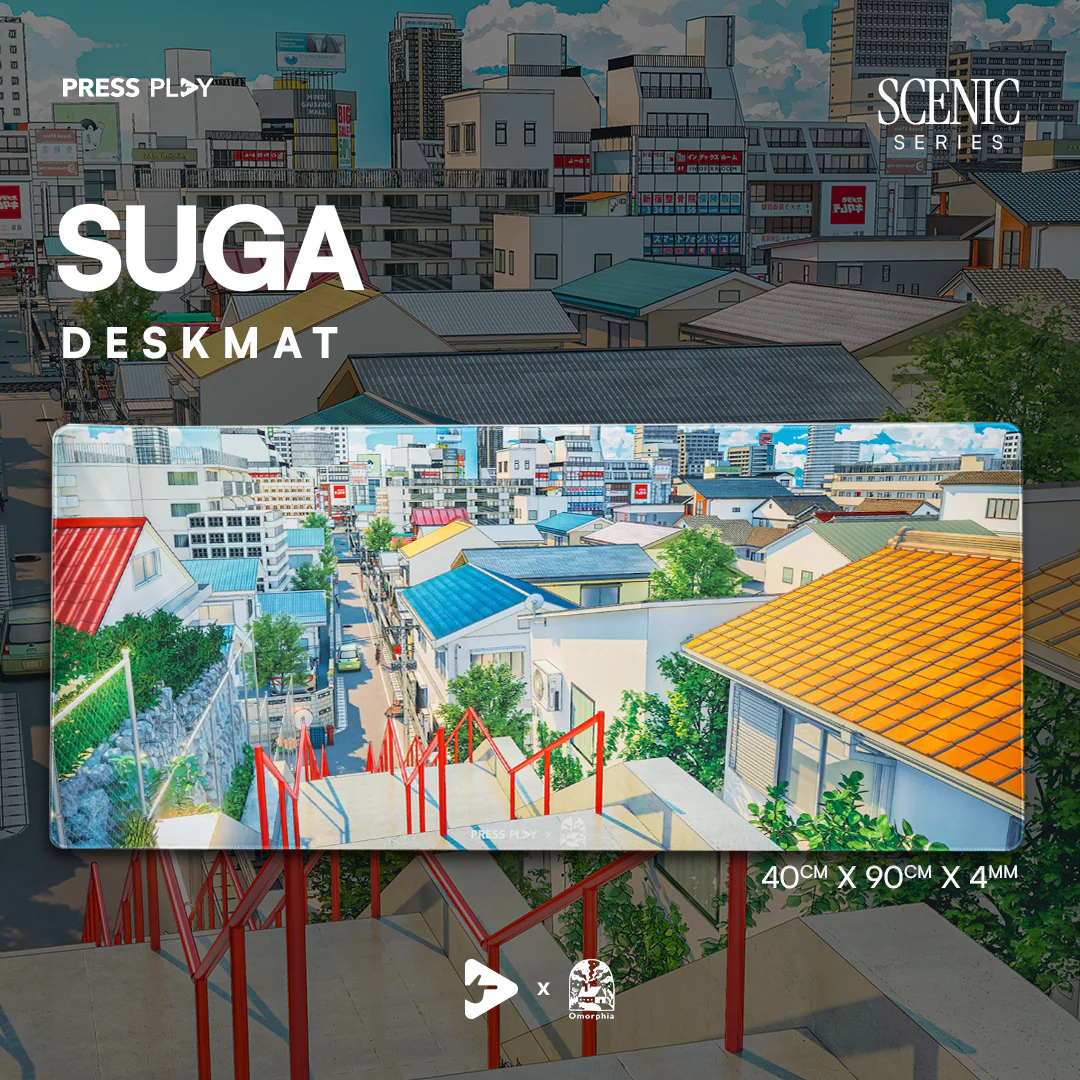 SUGA - Press Play x Omorphia SCENIC Series Gaming Mousepad Deskmat - Image 2