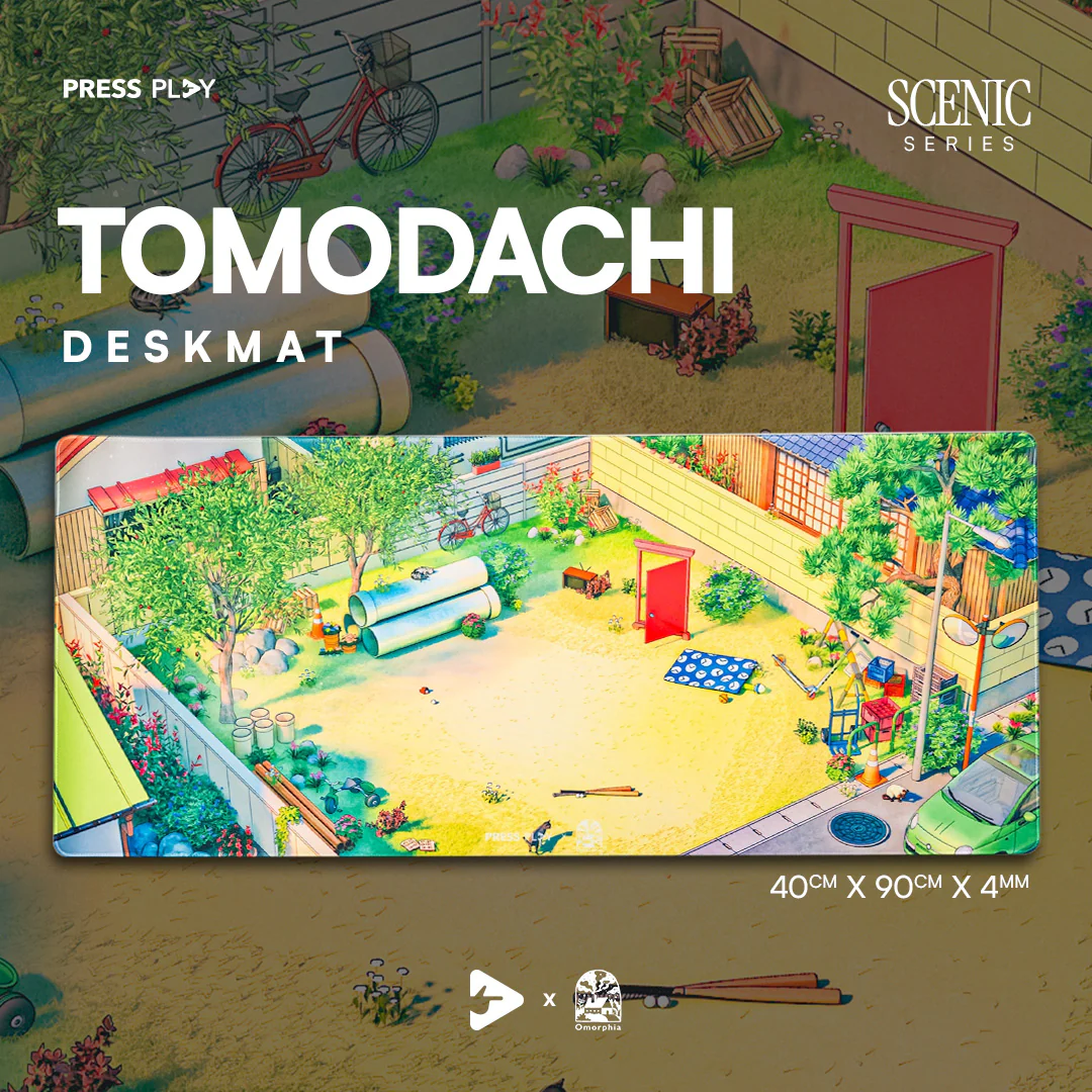 TOMODACHI - Press Play x Omorphia SCENIC Series Gaming Mousepad Deskmat - Image 2