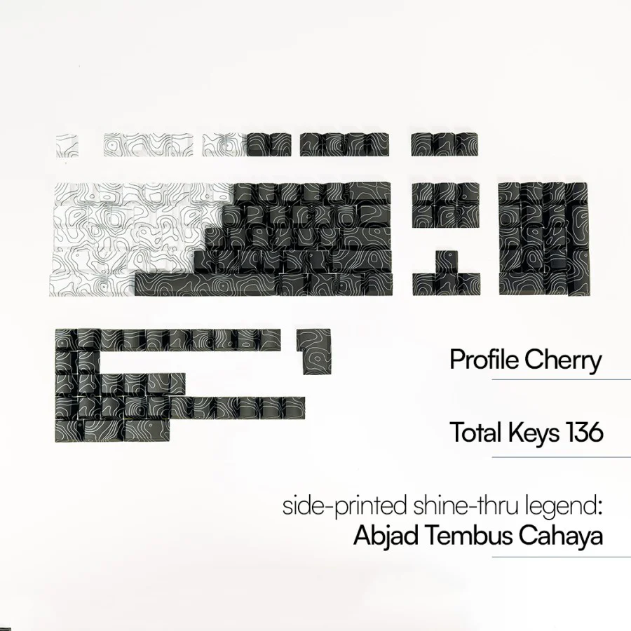 TOPOGRAPHY Shine-thru PBT Dye Sub Keycaps - Image 2