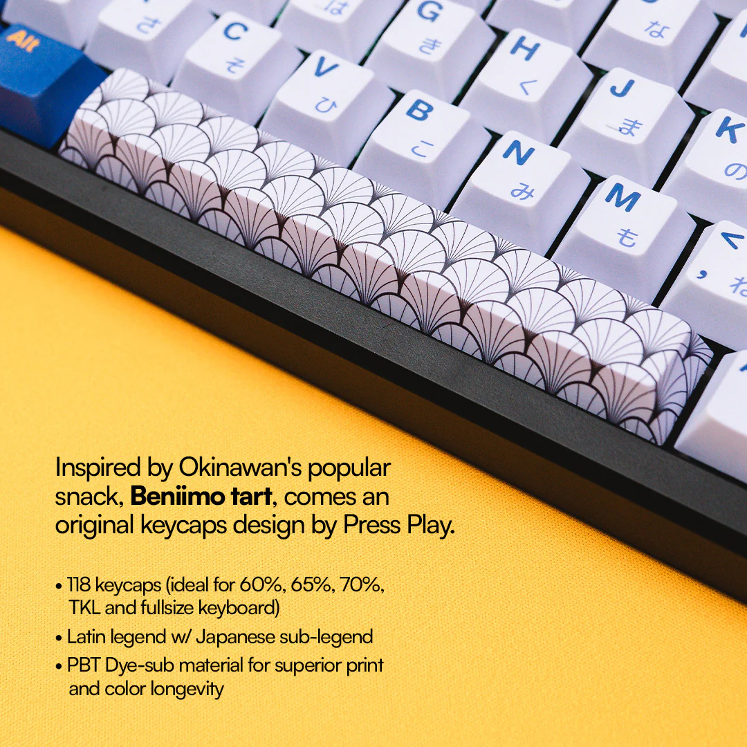 PPBT UBE PBT Dye Sub Keycaps by Press Play - Image 3